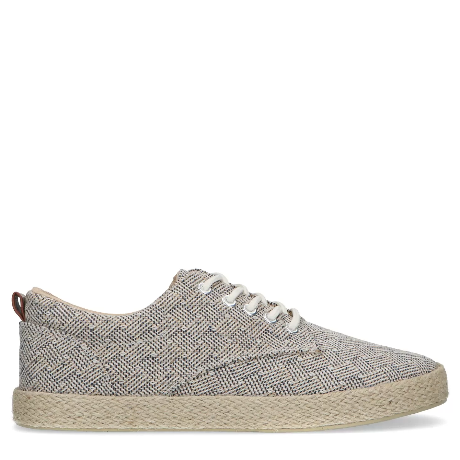 Shop Sacha Beige Canvas Sneakers Met All Over Print