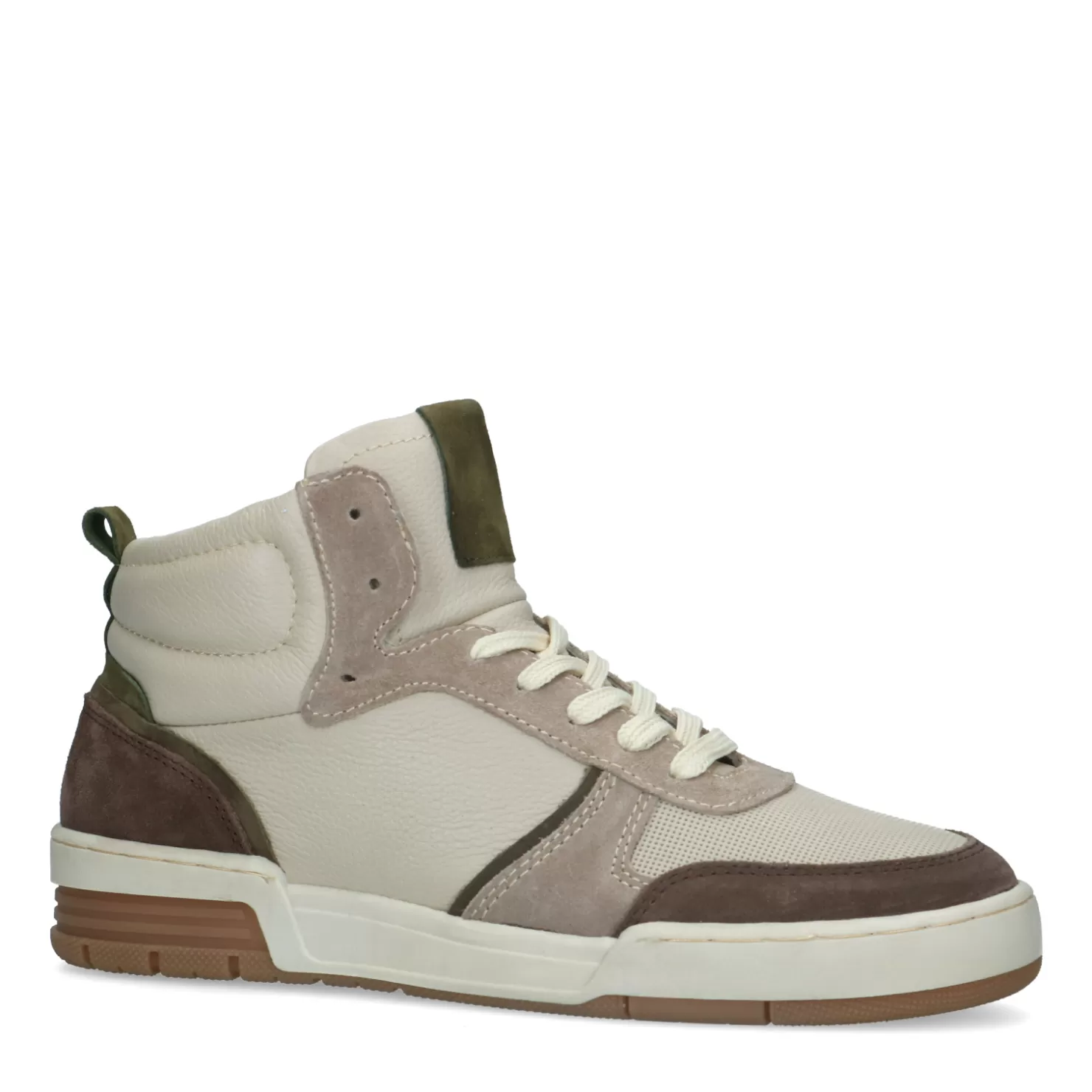 Outlet Sacha Beige Hoge Leren Sneakers