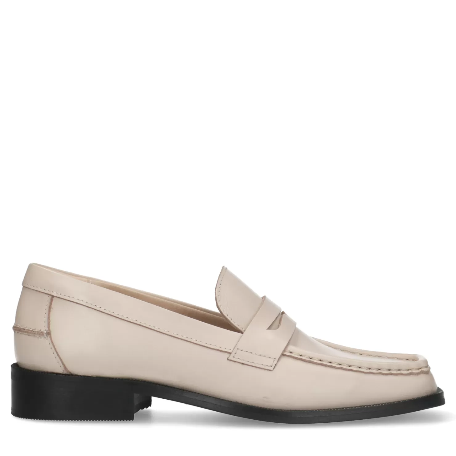 Best Sacha Beige Leren Klassieke Loafers