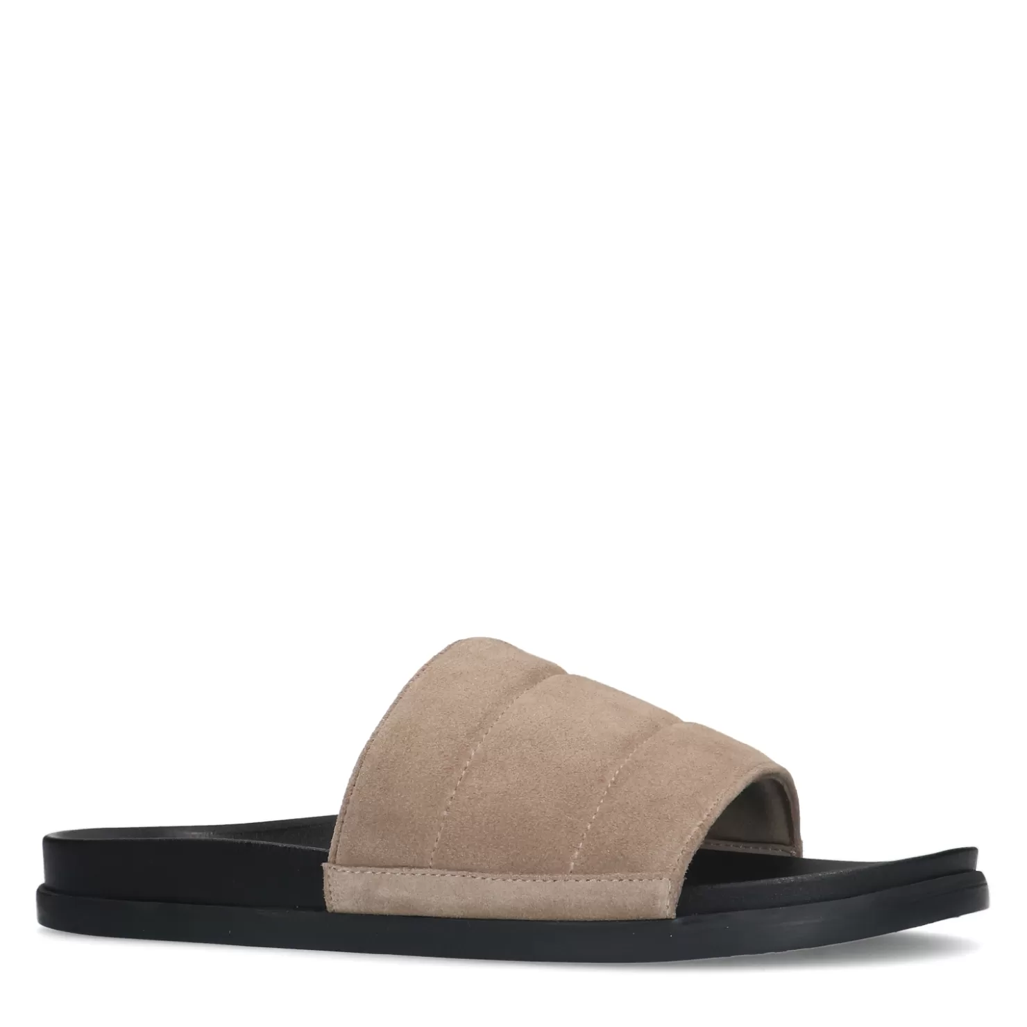 Online Sacha Beige Leren Slippers