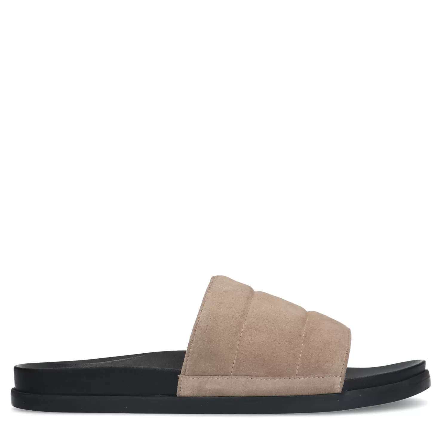 Online Sacha Beige Leren Slippers