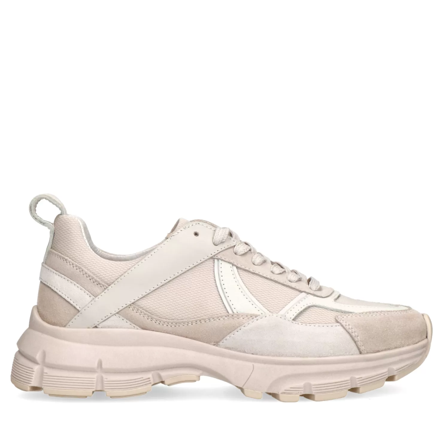 Shop Sacha Beige Leren Sneakers