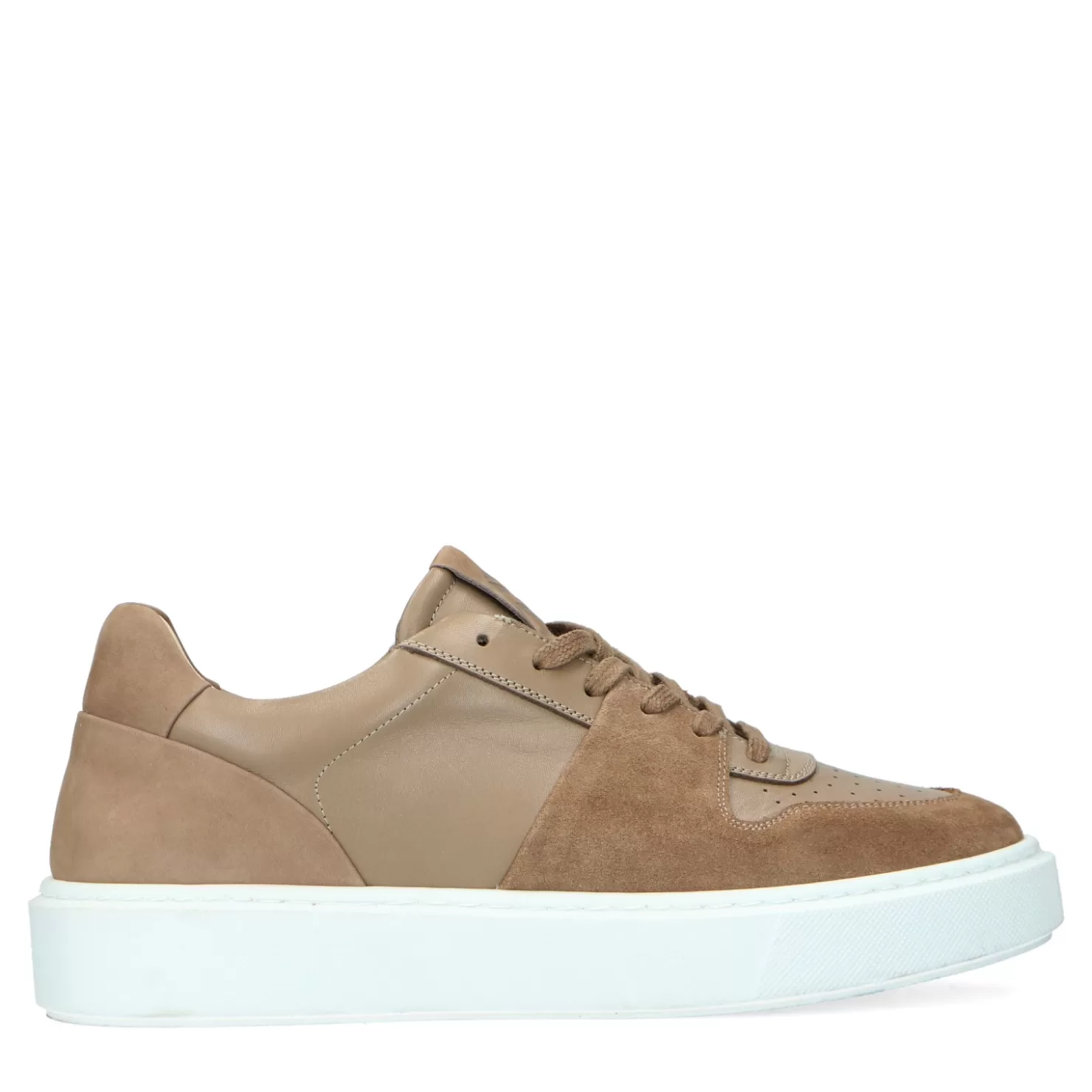 Outlet Sacha Beige Leren Sneakers