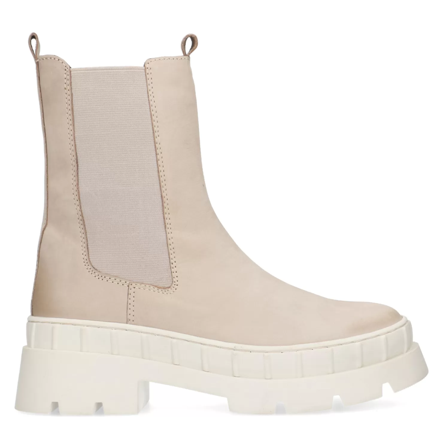 Sale Sacha Beige Nubuck Chelsea Boots