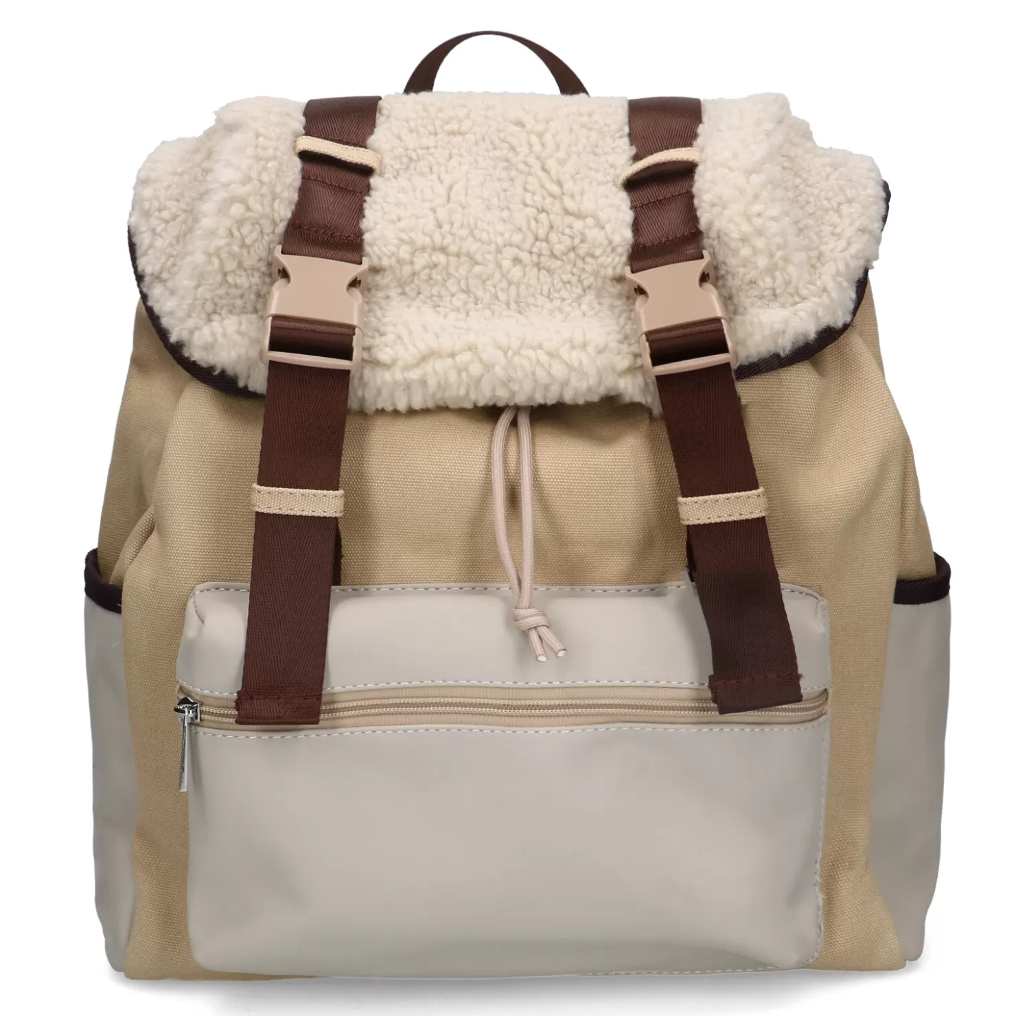 Store Sacha Beige Rugzak Met Teddy Details