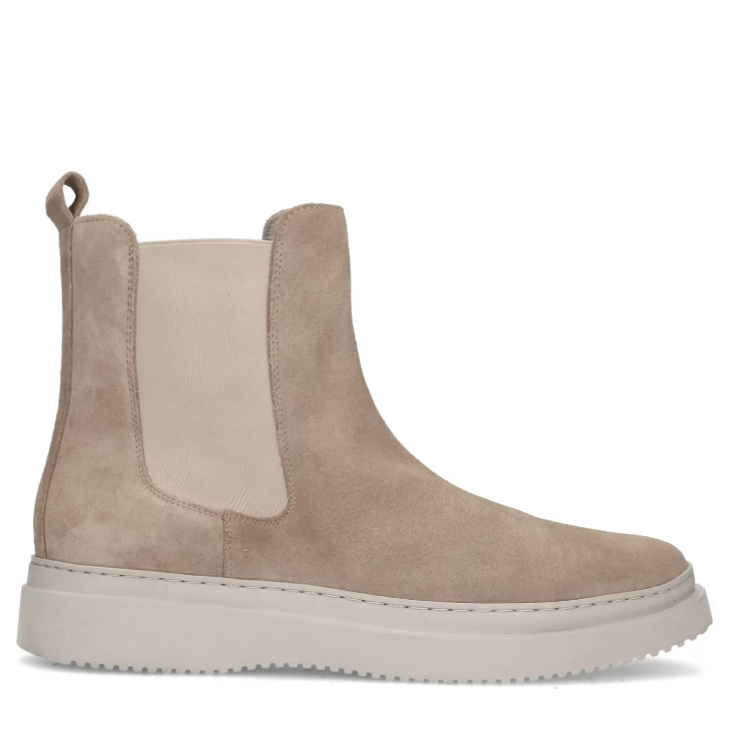 Cheap Sacha Beige Suede Chelsea Boots