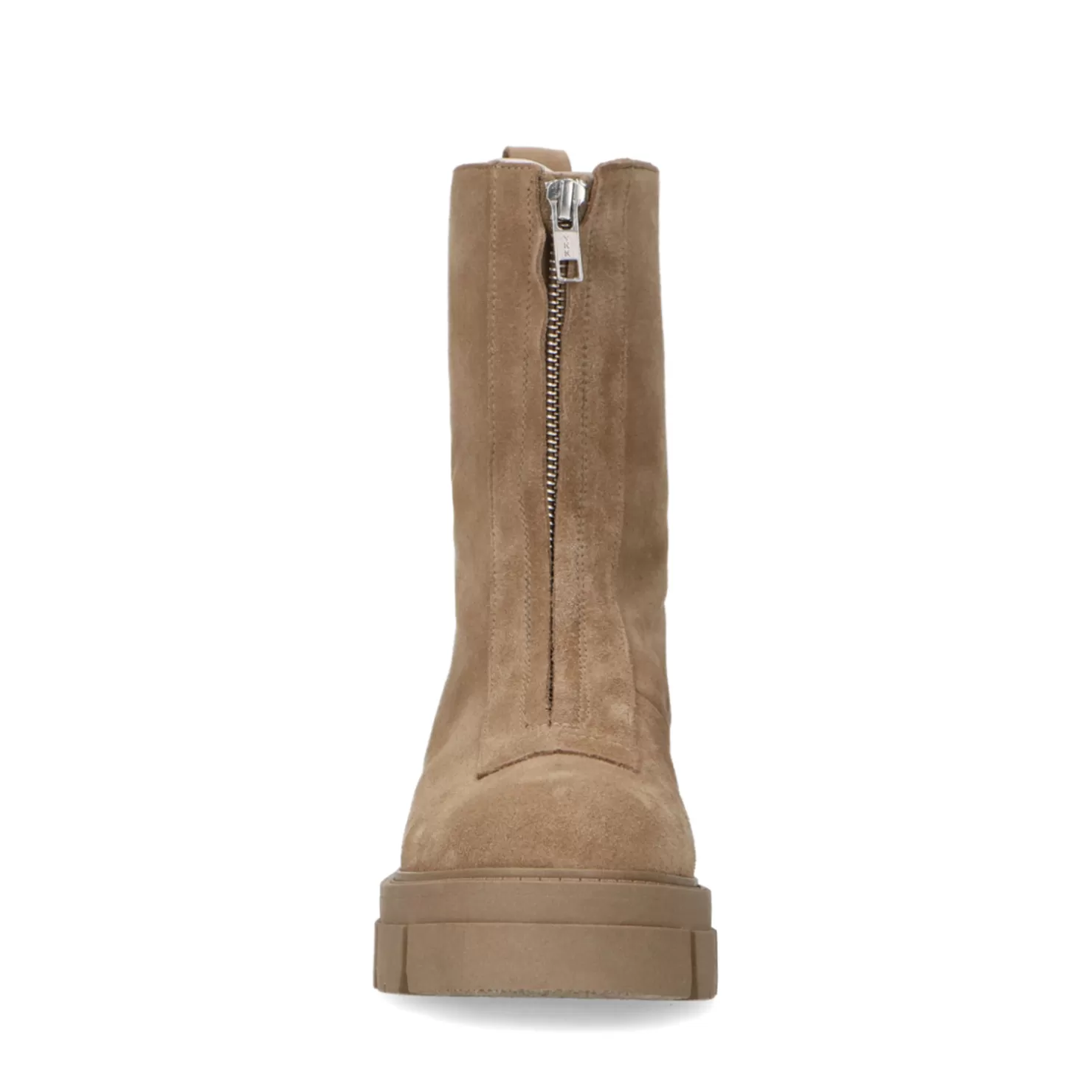 Hot Sacha Beige Suede Chelsea Boots Met Rits