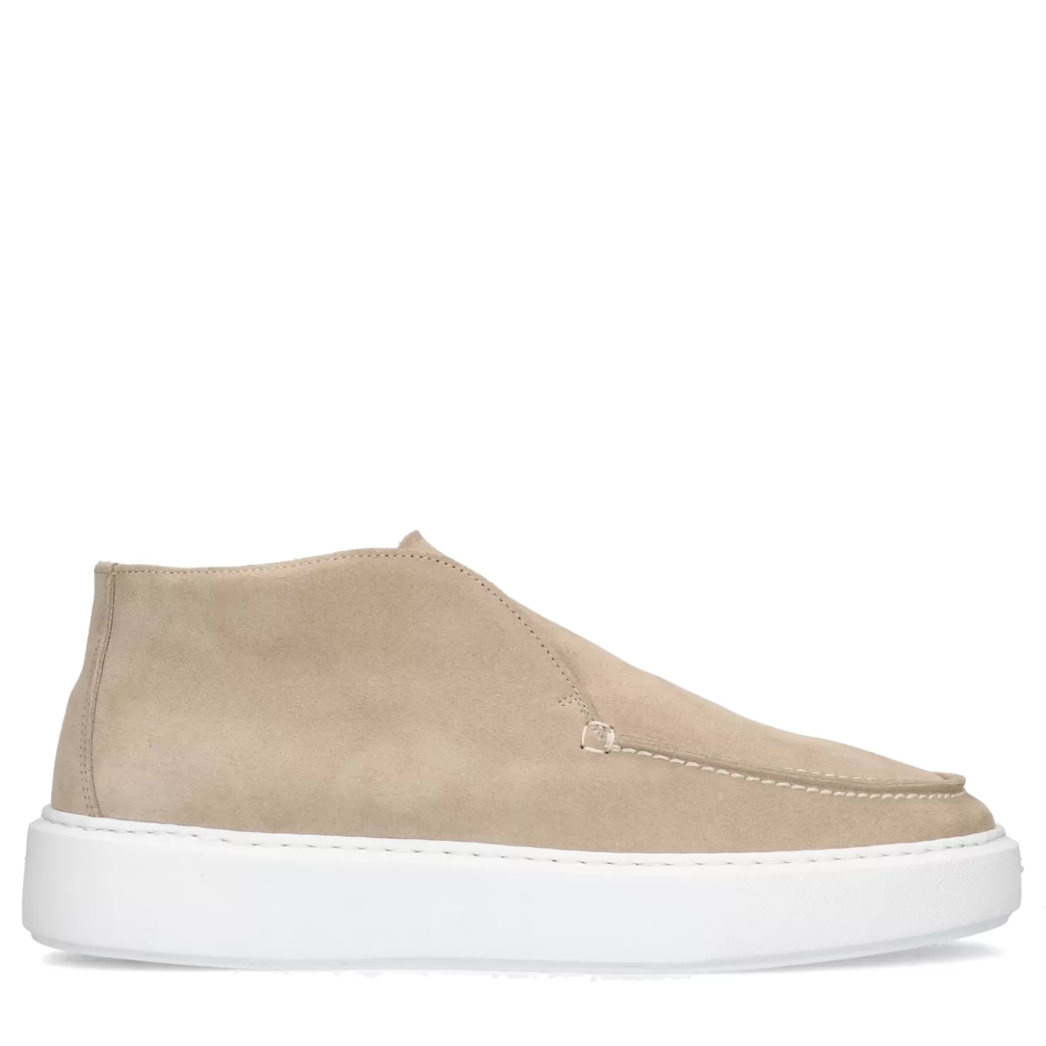 Outlet Sacha Beige Suede Hoge Loafers