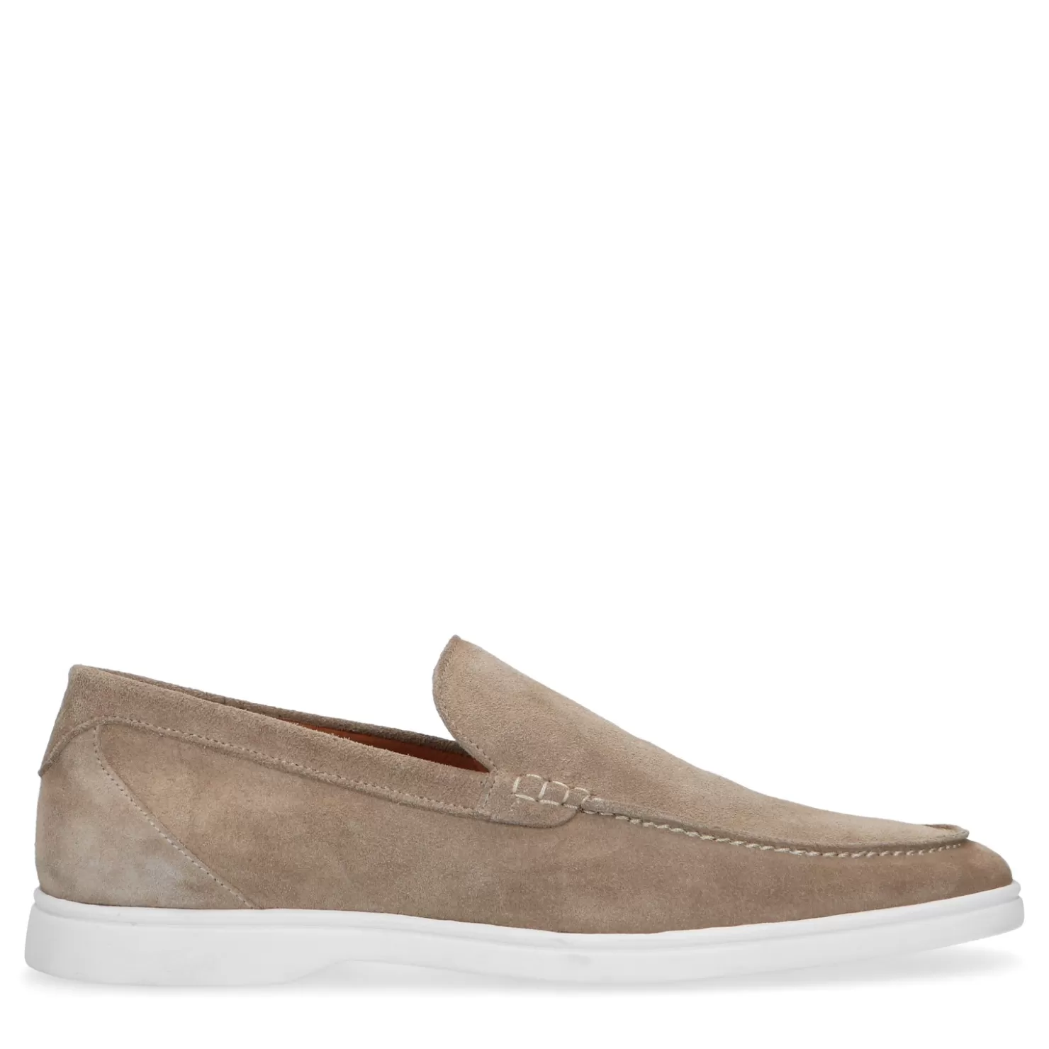 Shop Sacha Beige Suede Loafers