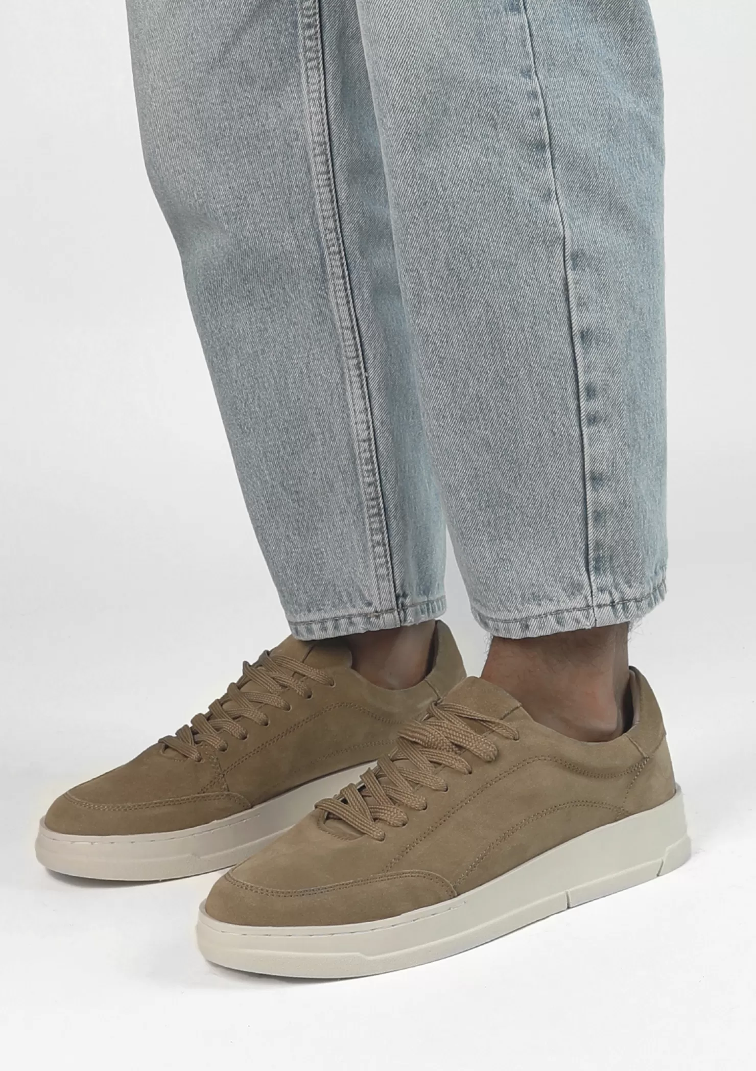 Clearance Sacha Beige Suede Sneakers