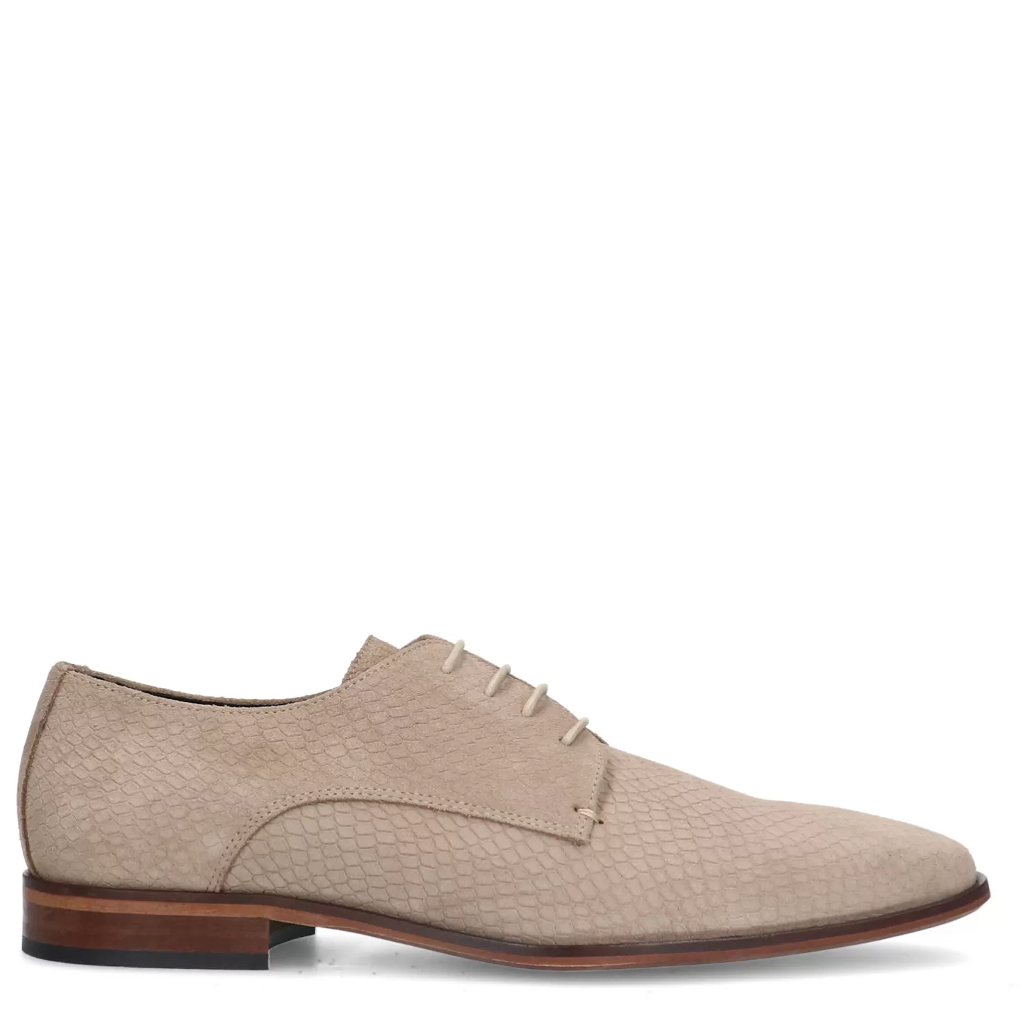 Fashion Sacha Beige Suede Veterschoenen