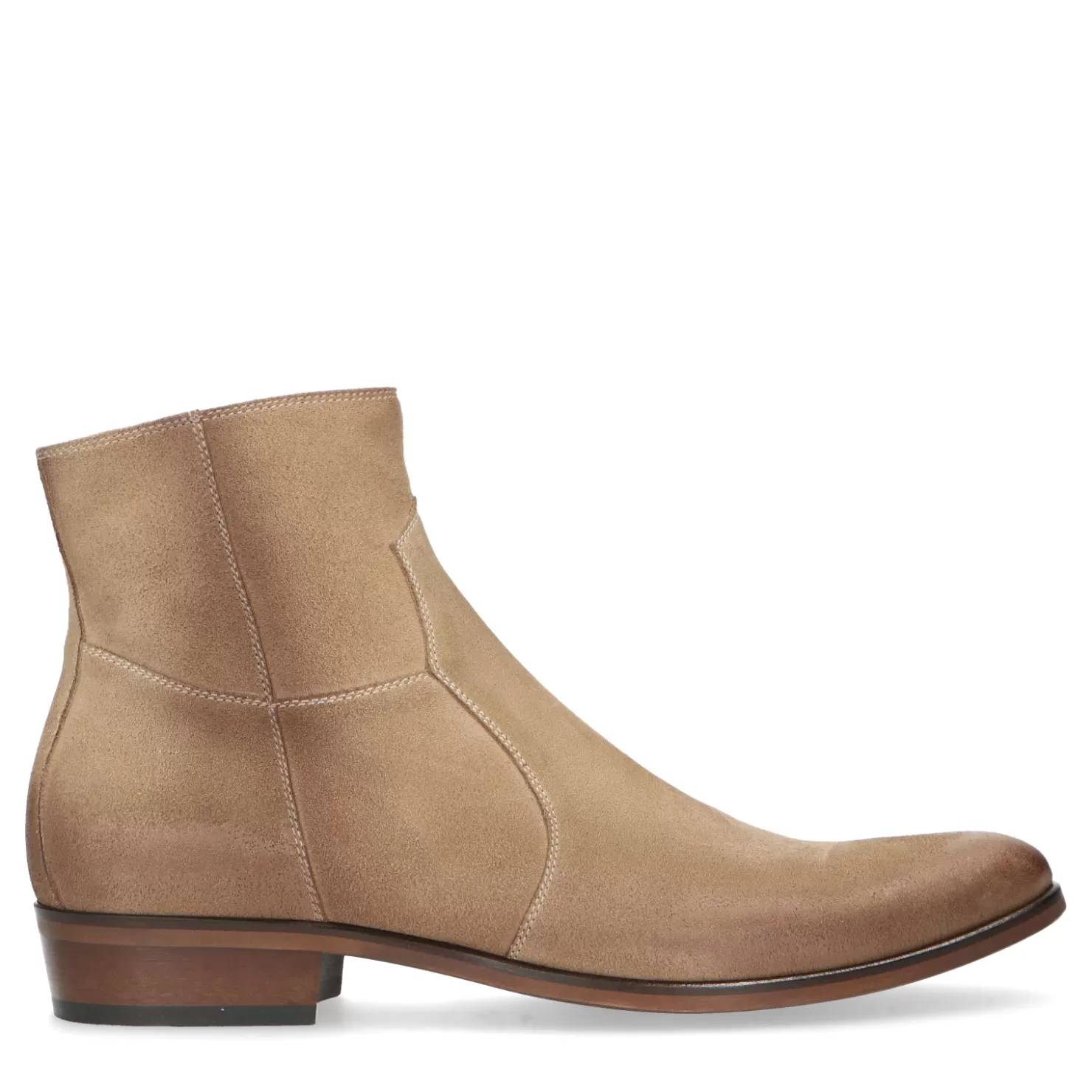 Best Sacha Beige Suede Western Boots