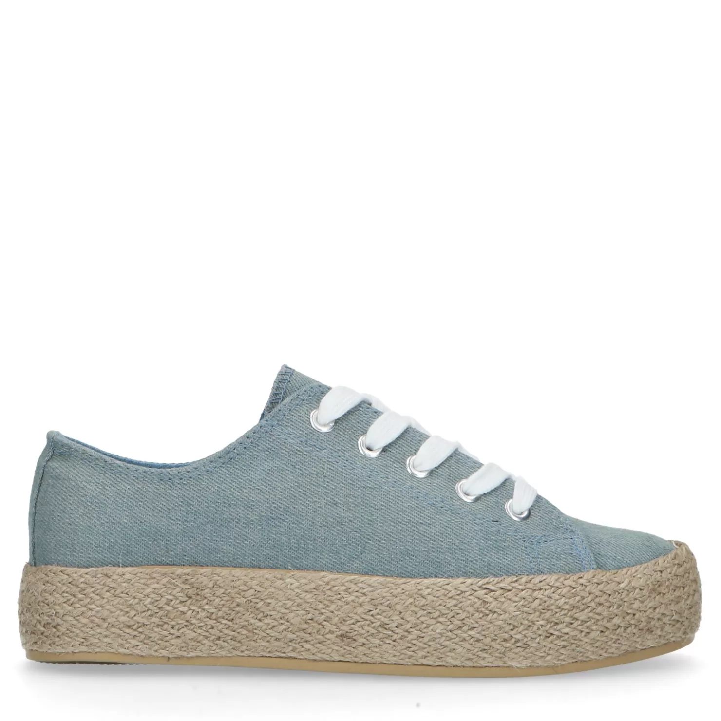 Outlet Sacha Blauwe Sneakers Met Touwzool