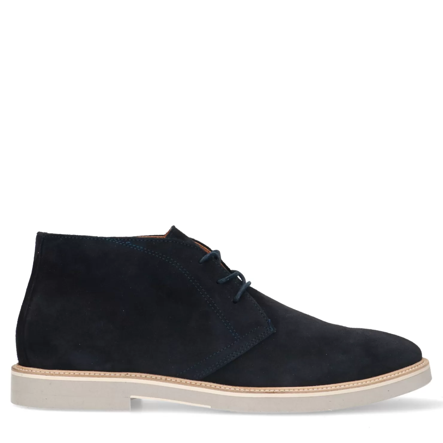 Fashion Sacha Blauwe Suede Veterschoenen