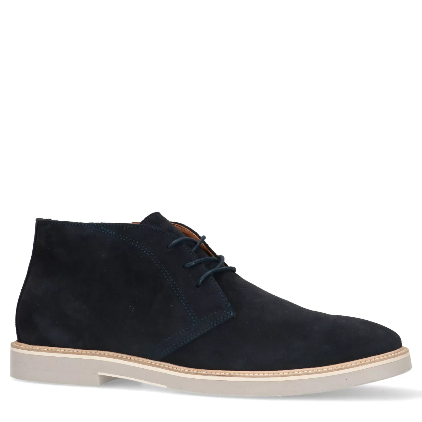 Fashion Sacha Blauwe Suede Veterschoenen