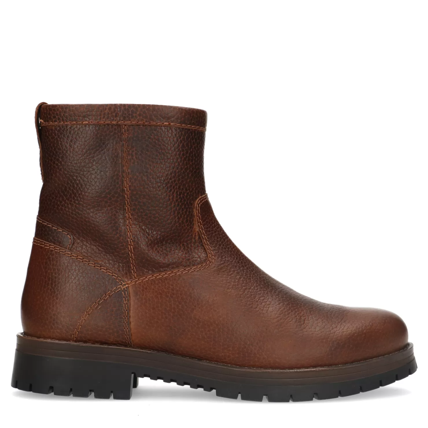 Cheap Sacha Bruine Leren Boots Met Imitatiebont