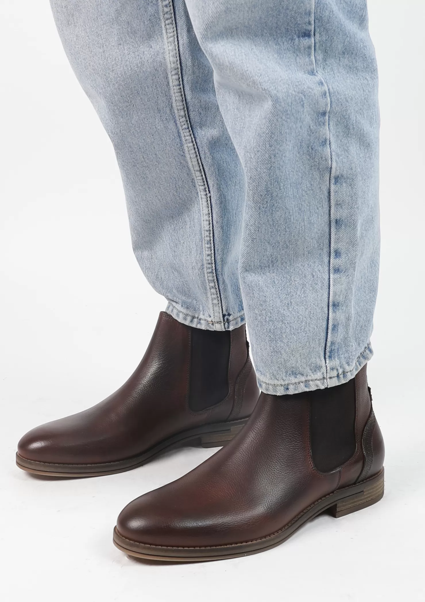 Clearance Sacha Bruine Leren Chelsea Boots