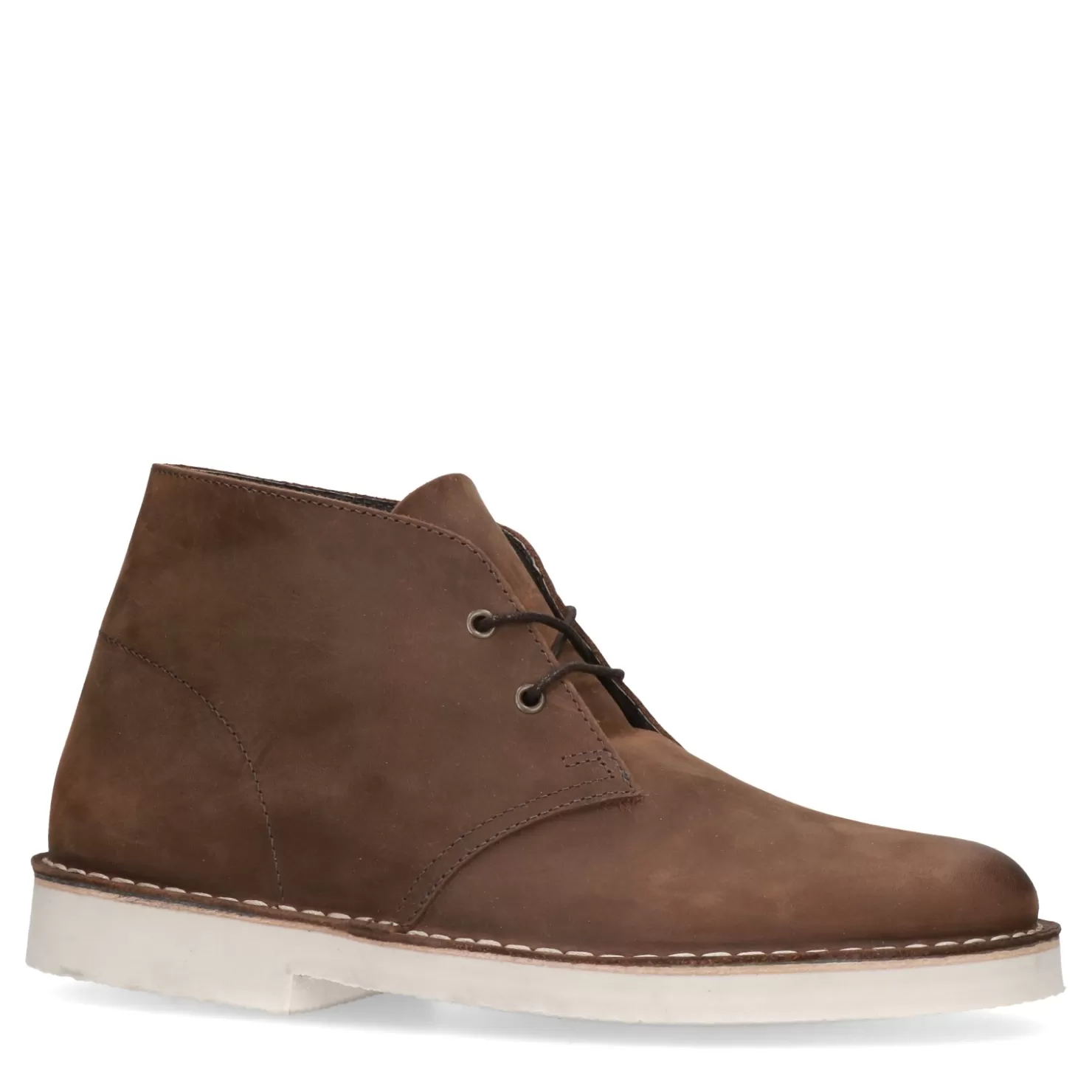 Best Sale Sacha Bruine Leren Desert Boots