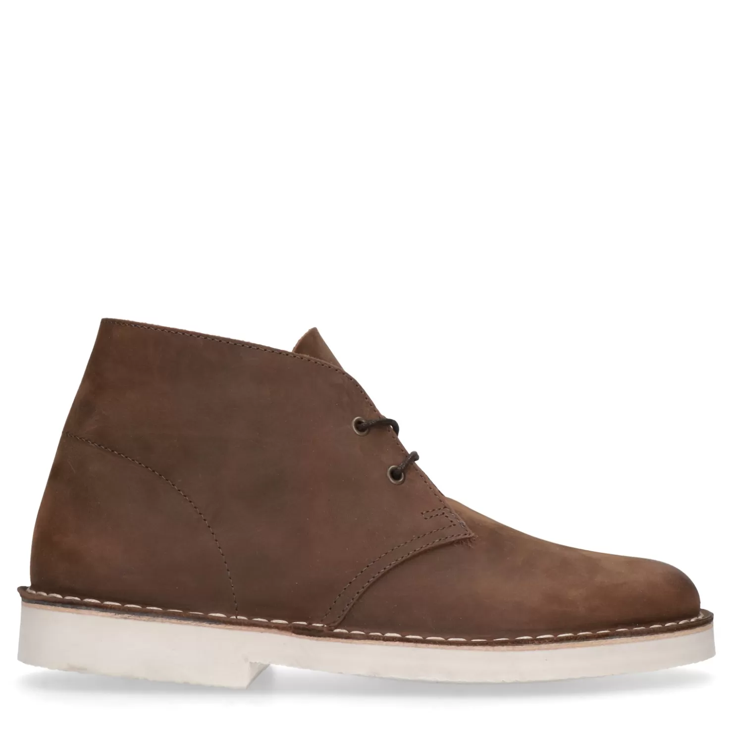 Best Sale Sacha Bruine Leren Desert Boots