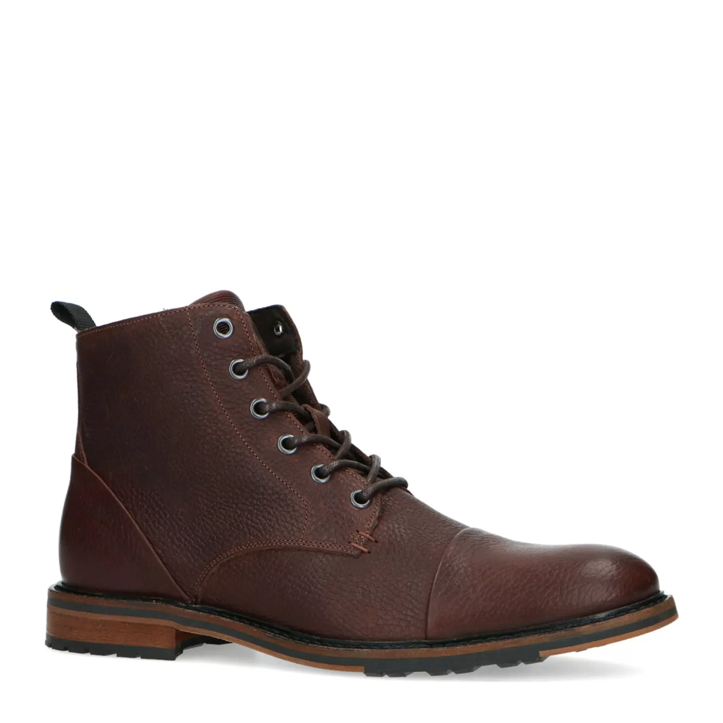 Cheap Sacha Bruine Leren Veterboots