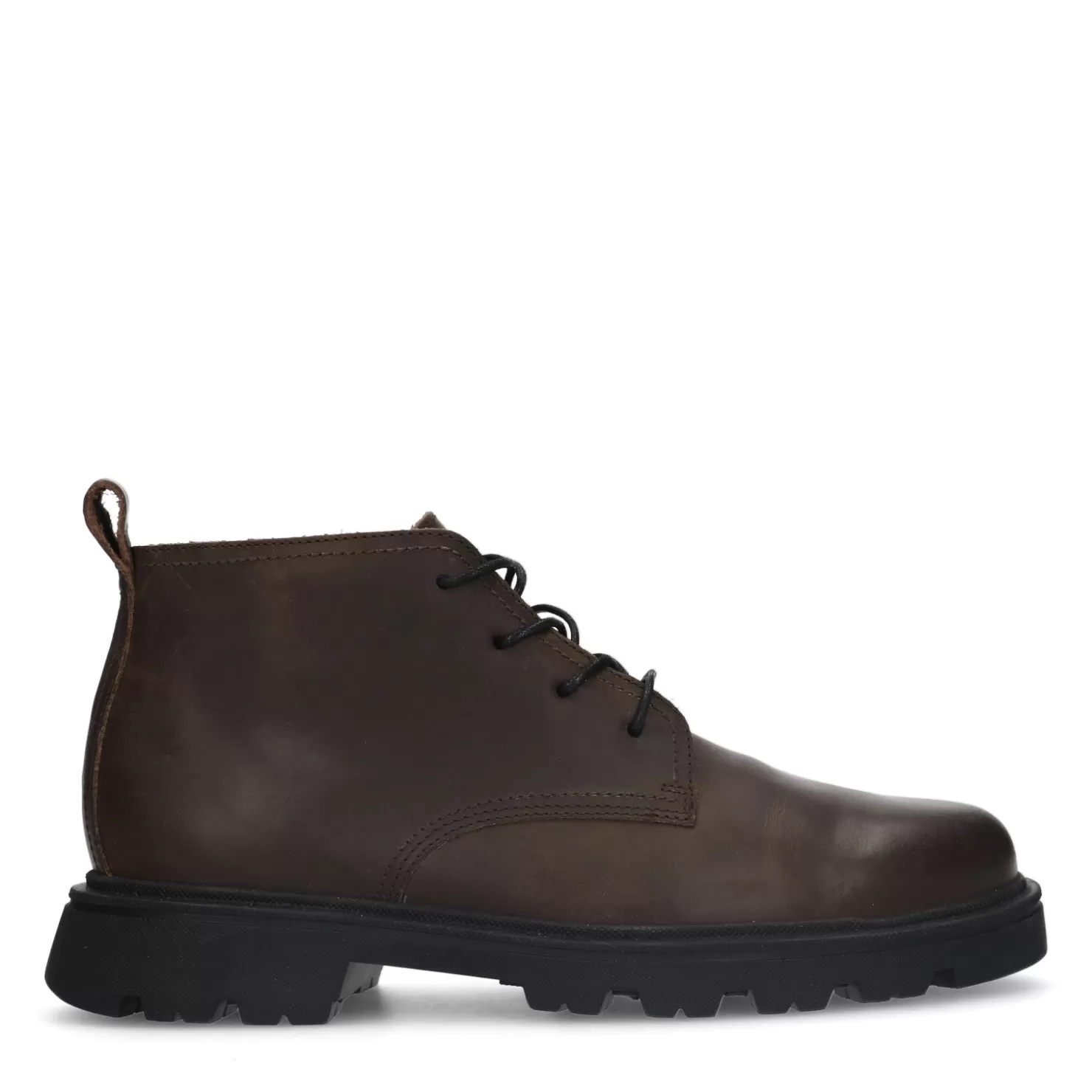 New Sacha Bruine Leren Veterboots