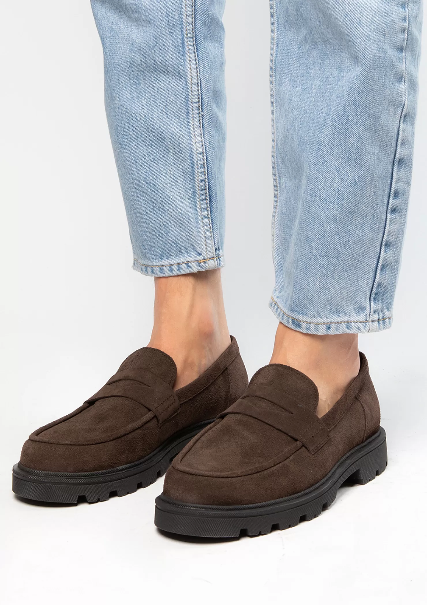 Online Sacha Bruine Suede Loafers