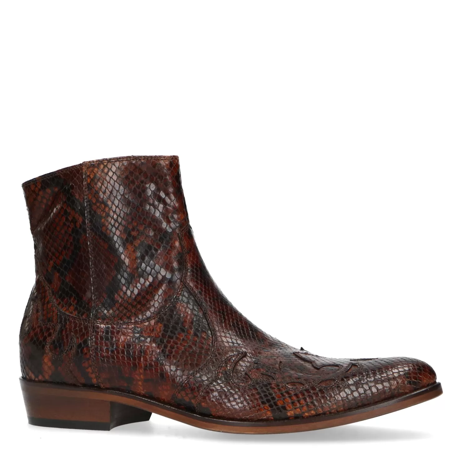 New Sacha Bruine Western Boots Met Snakeskin