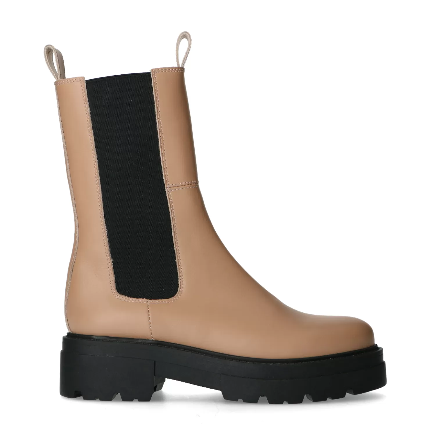 Best Sale Sacha Camel Leren Chelsea Boots