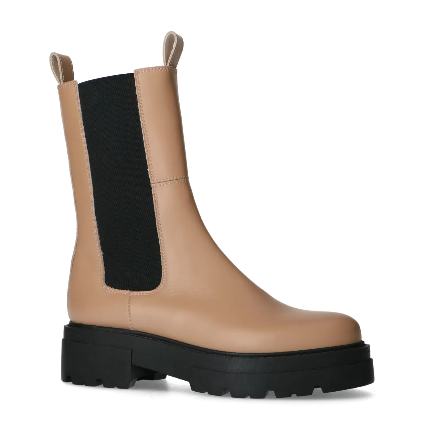 Best Sale Sacha Camel Leren Chelsea Boots