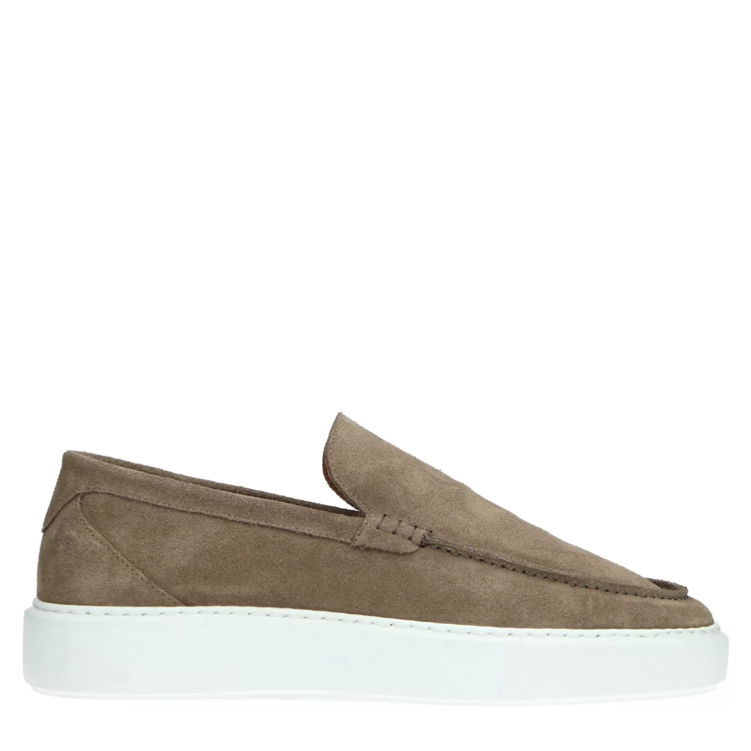 Store Sacha Camel Loafers Met Witte Zool