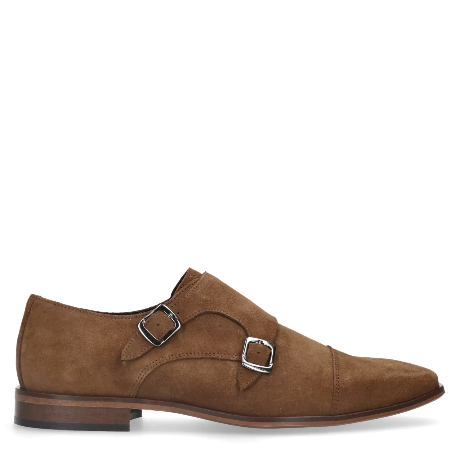 Cheap Sacha Camel Suede Gespschoenen