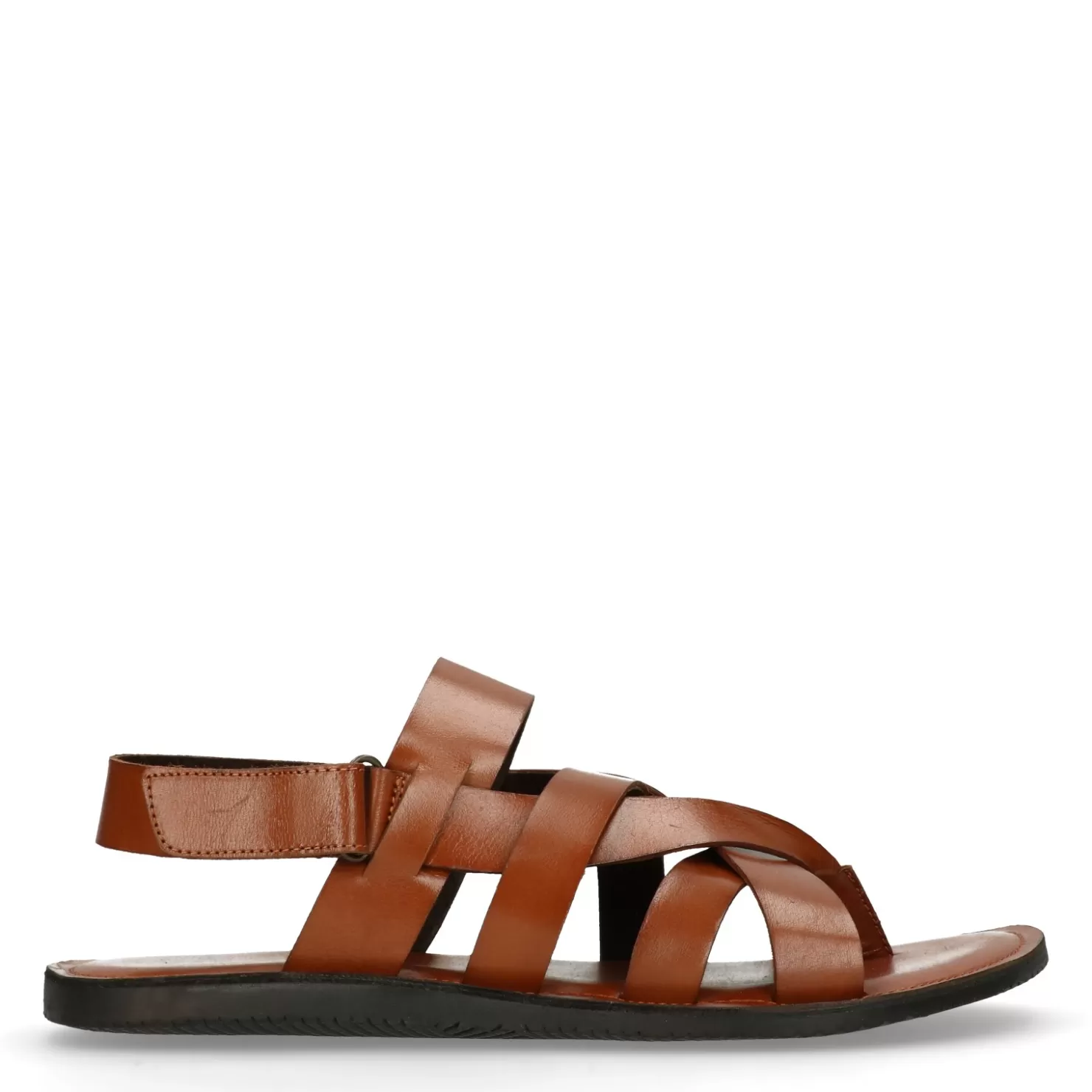 Shop Sacha Cognac Leren Sandalen