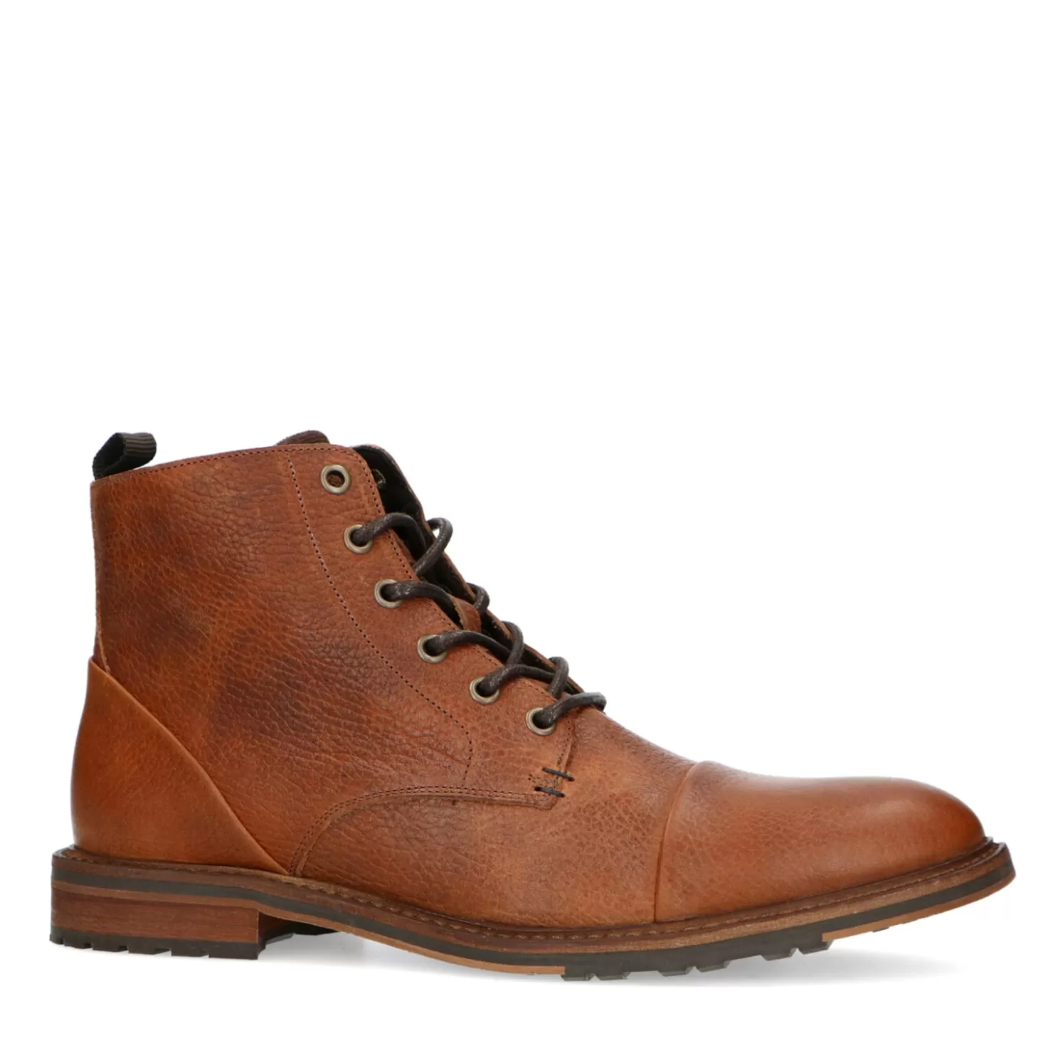 Clearance Sacha Cognac Leren Veterboots