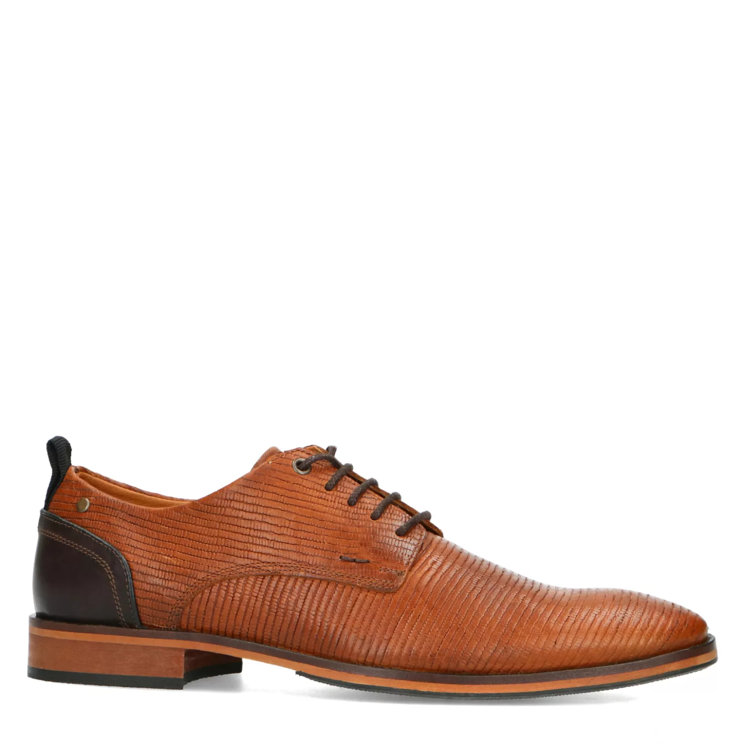 Sale Sacha Cognac Veterschoenen Met Donker Hielstuk