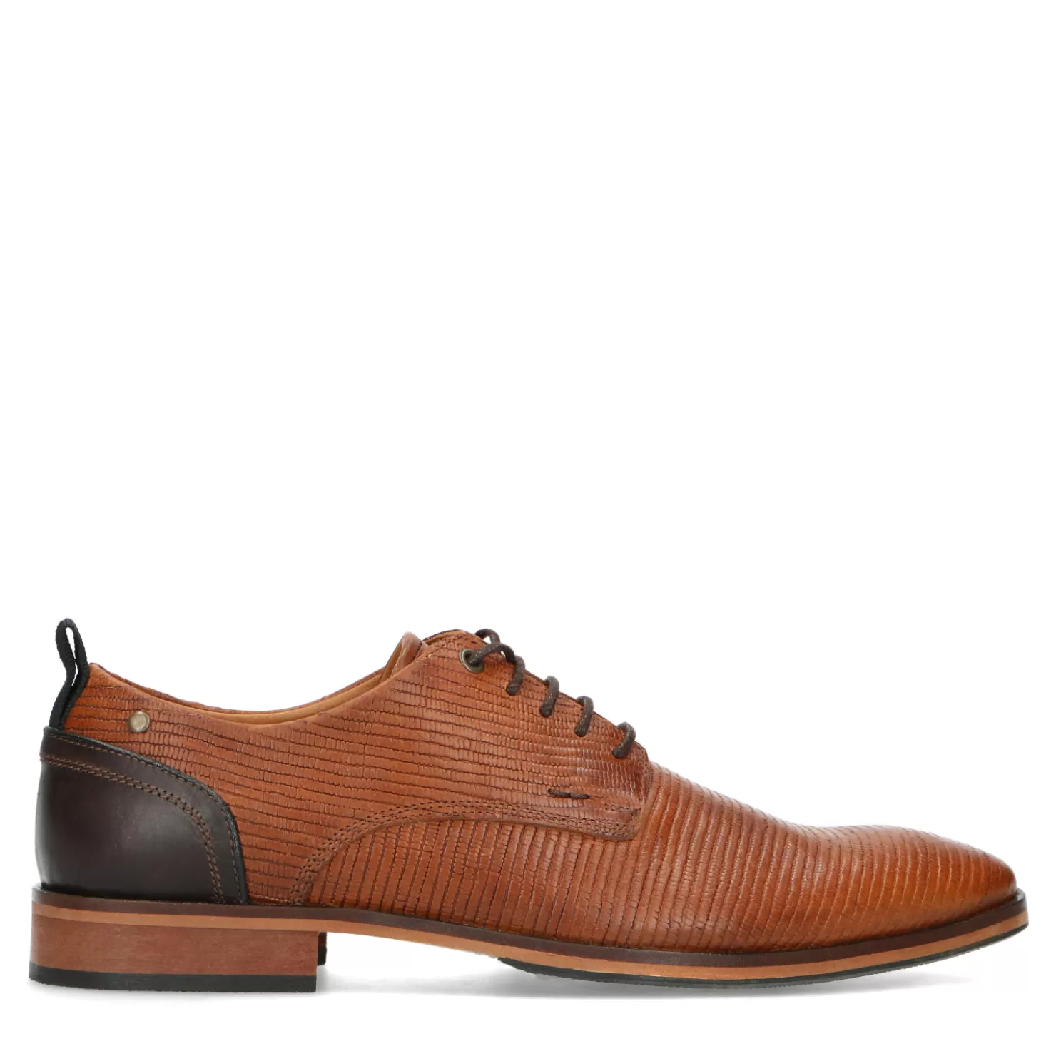 Sale Sacha Cognac Veterschoenen Met Donker Hielstuk