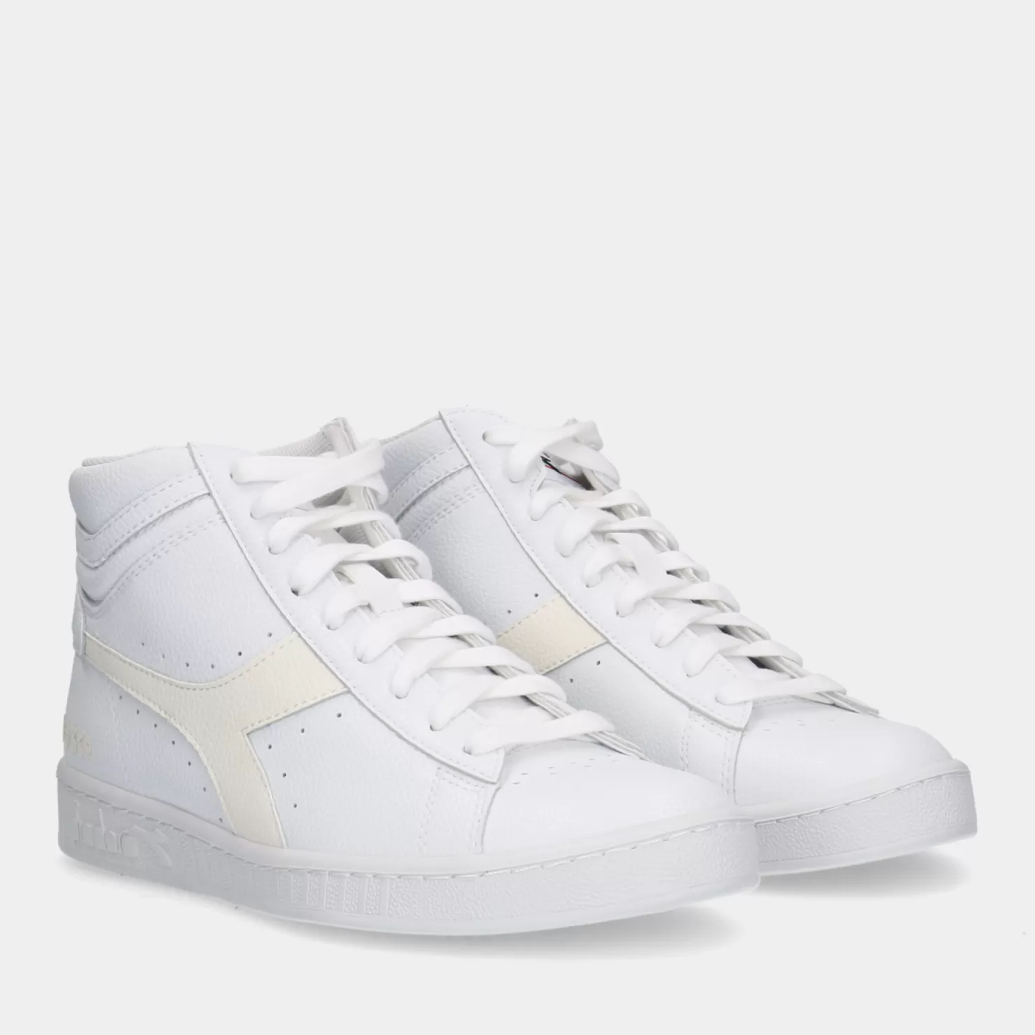 Best Sale Sacha Diadora Game L High 2030 Pristine White Dames Sneakers