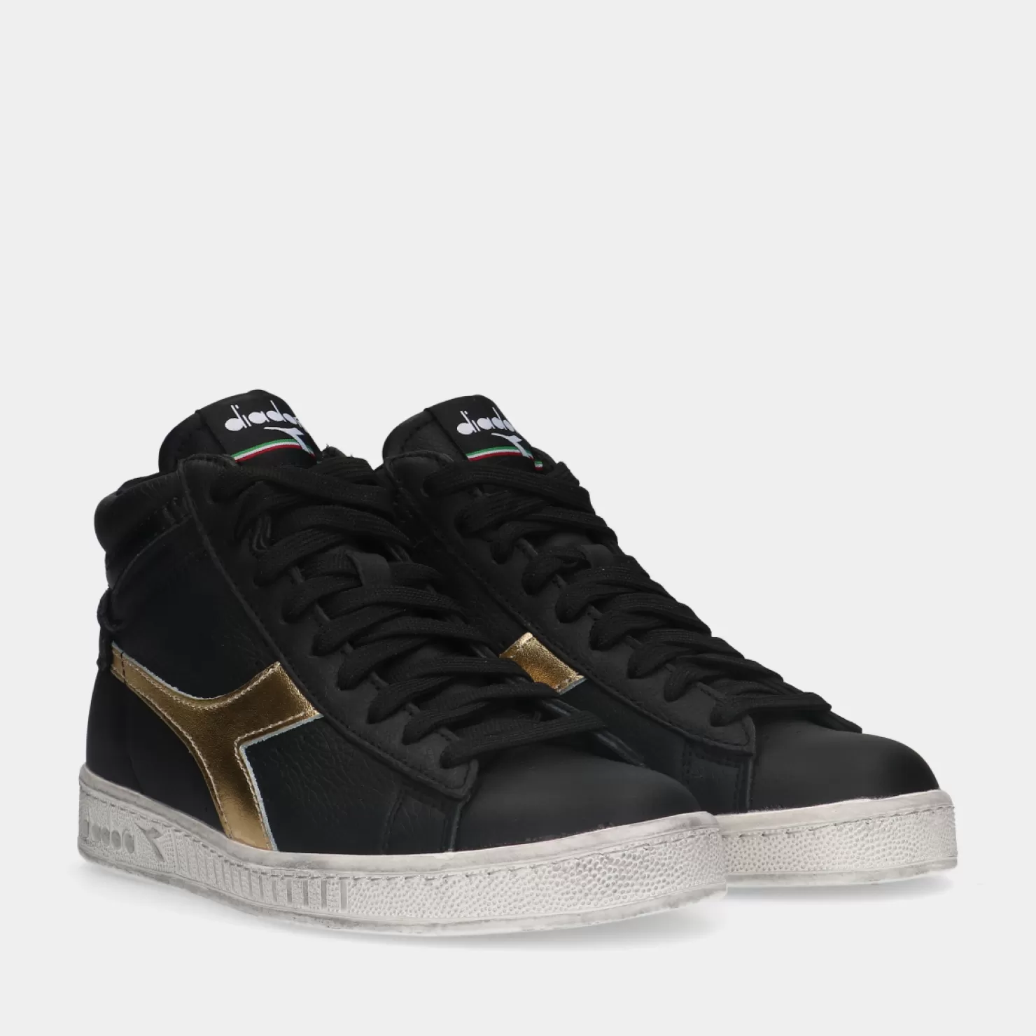Fashion Sacha Diadora Game L High Waxed Metal Wn Dames Sneakers