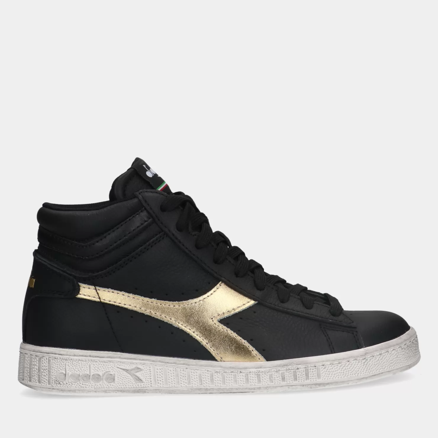 Fashion Sacha Diadora Game L High Waxed Metal Wn Dames Sneakers