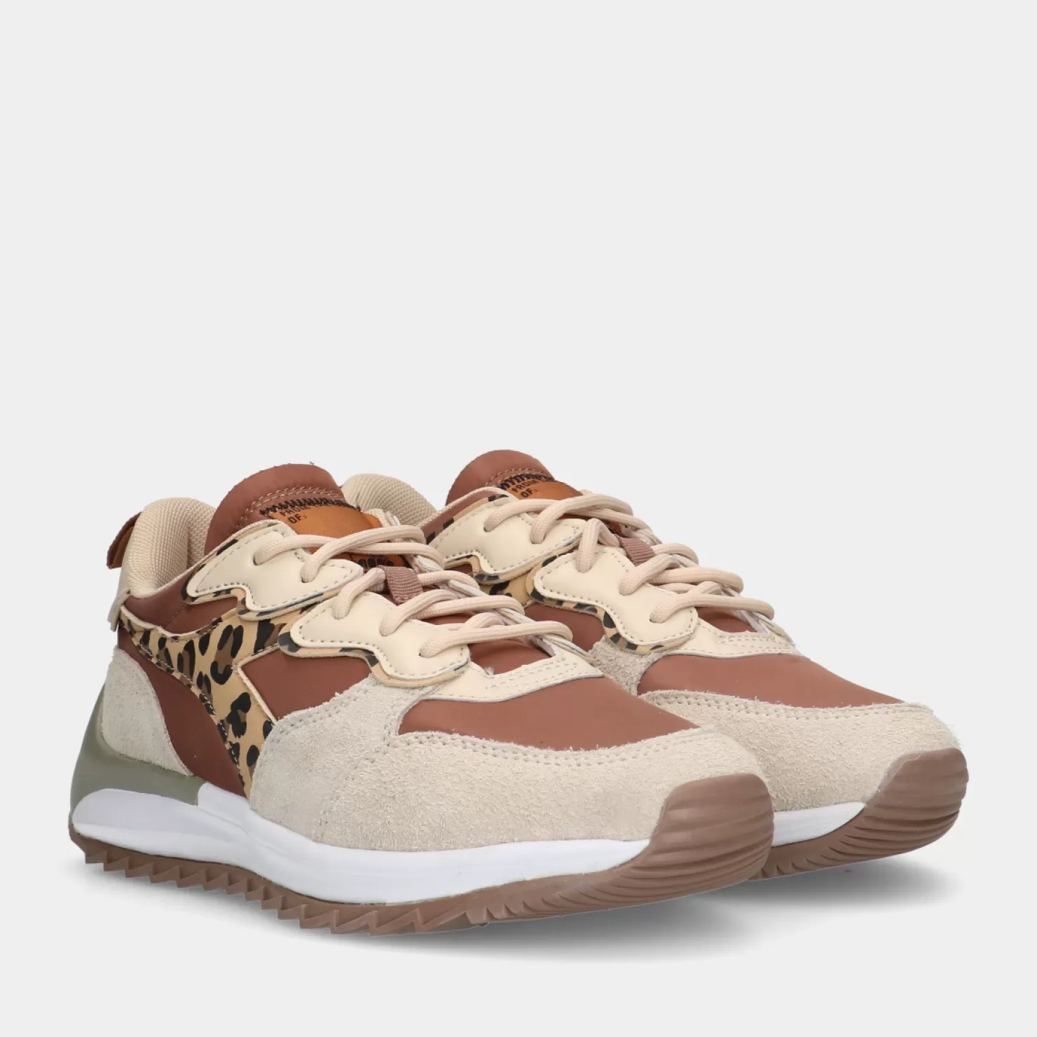 Cheap Sacha Diadora Jolly Animalier Brown Dames Sneakers