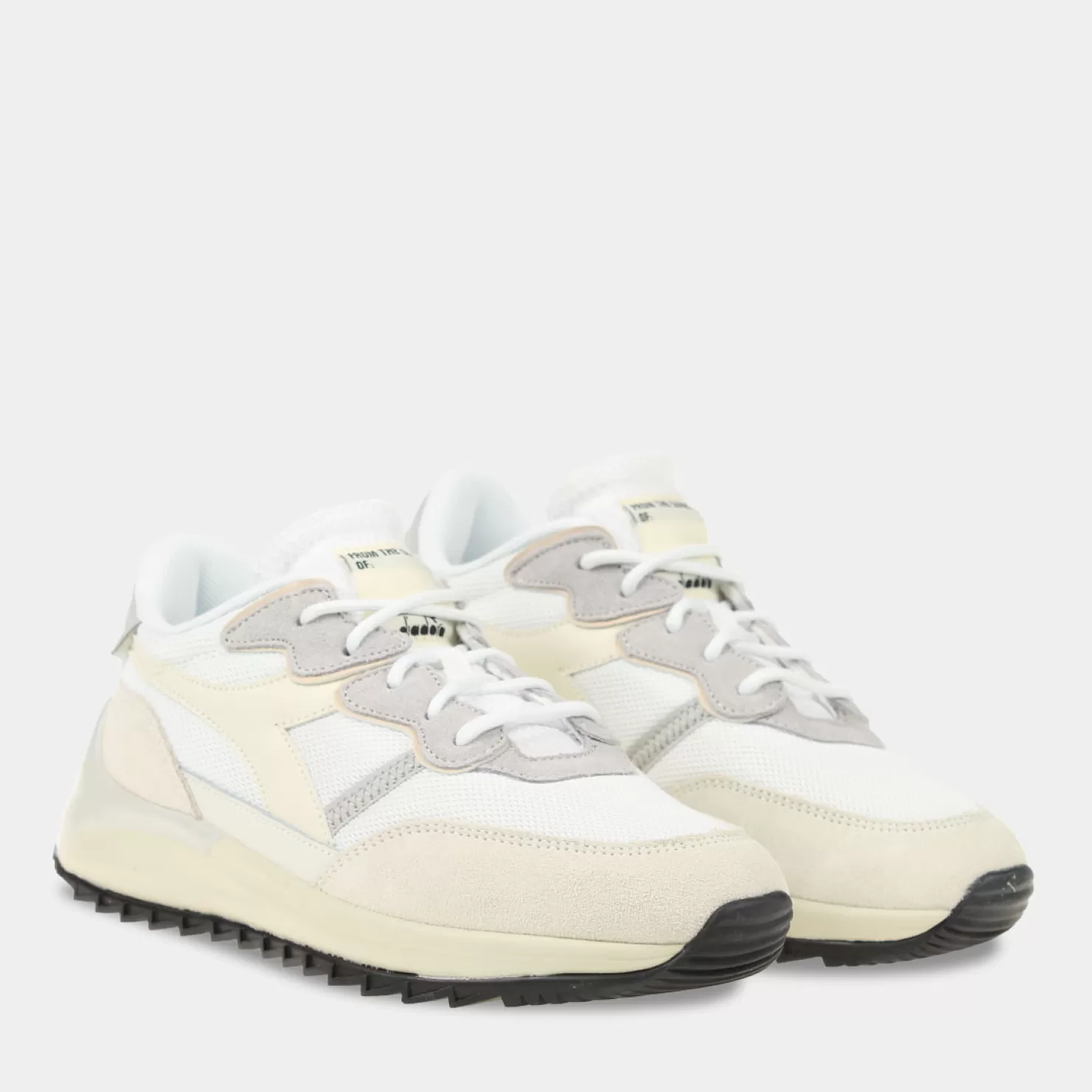 Outlet Sacha Diadora Jolly Pure Wit/Beige Dames