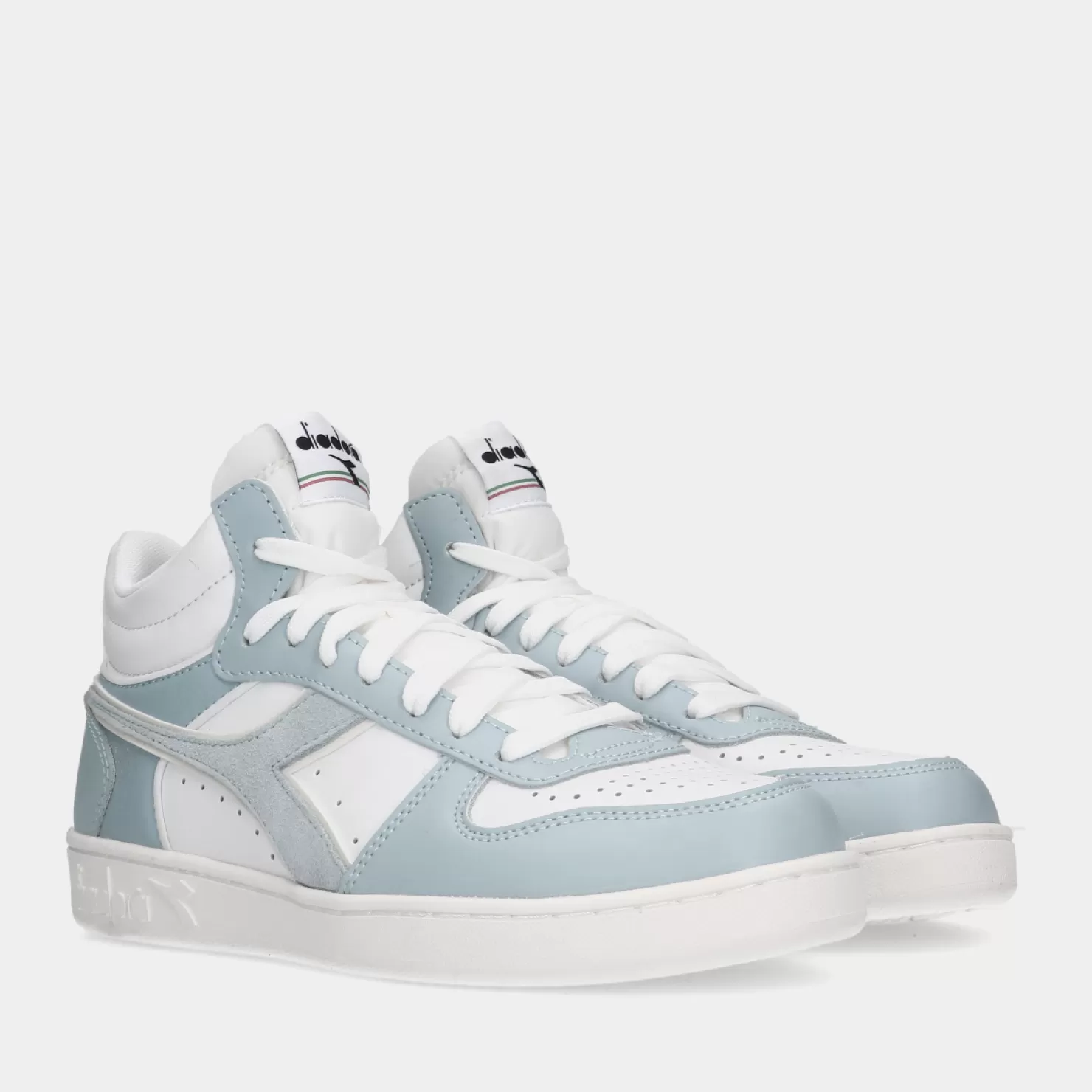 Hot Sacha Diadora Magic Basket Demi Leather Omphalodes Blue Dames Sneakers