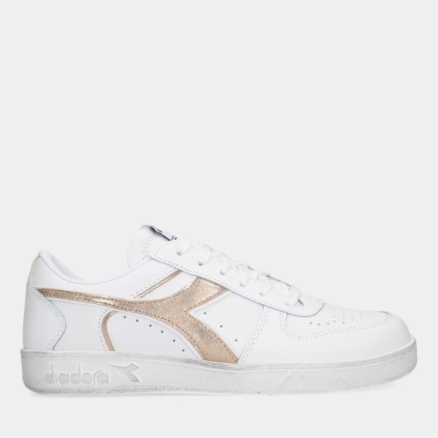 Sale Sacha Diadora Magic Basket Low Metal Wn White Dames Sneakers
