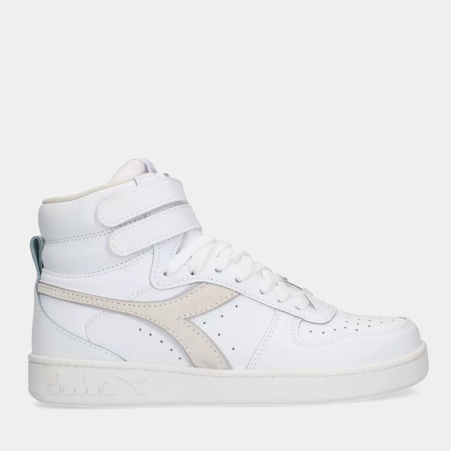 Cheap Sacha Diadora Magic Basket Mid Leather Wn White Dames Sneakers