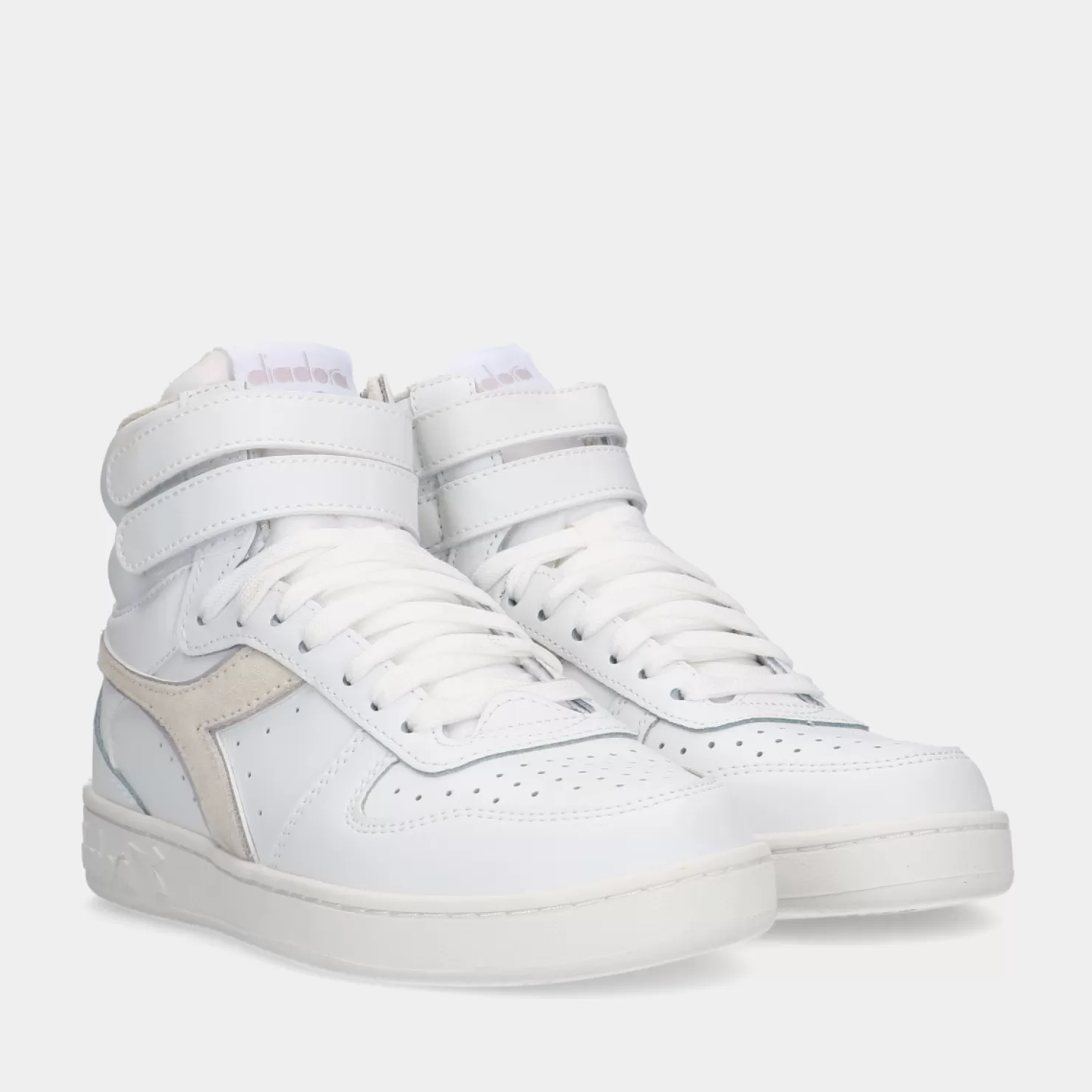 Cheap Sacha Diadora Magic Basket Mid Leather Wn White Dames Sneakers