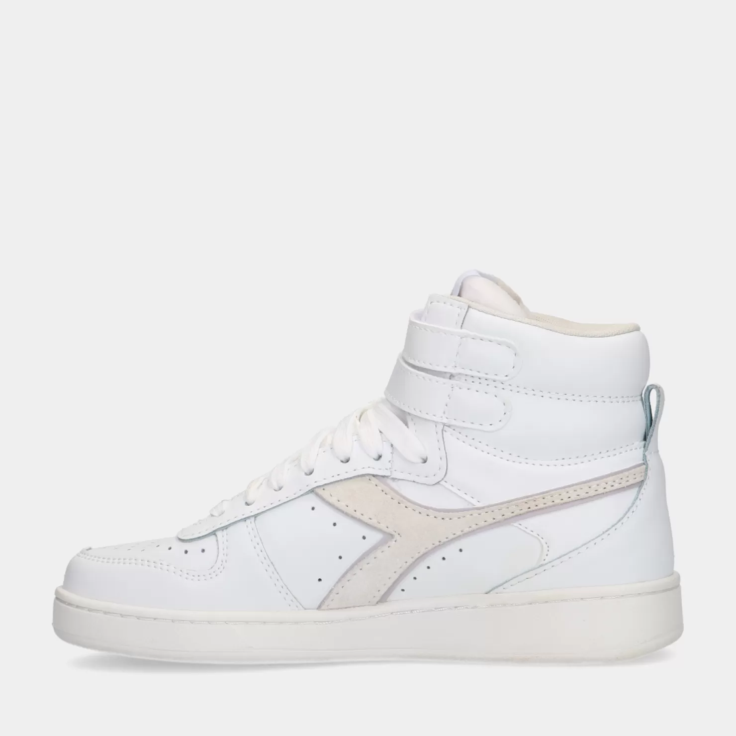 Cheap Sacha Diadora Magic Basket Mid Leather Wn White Dames Sneakers