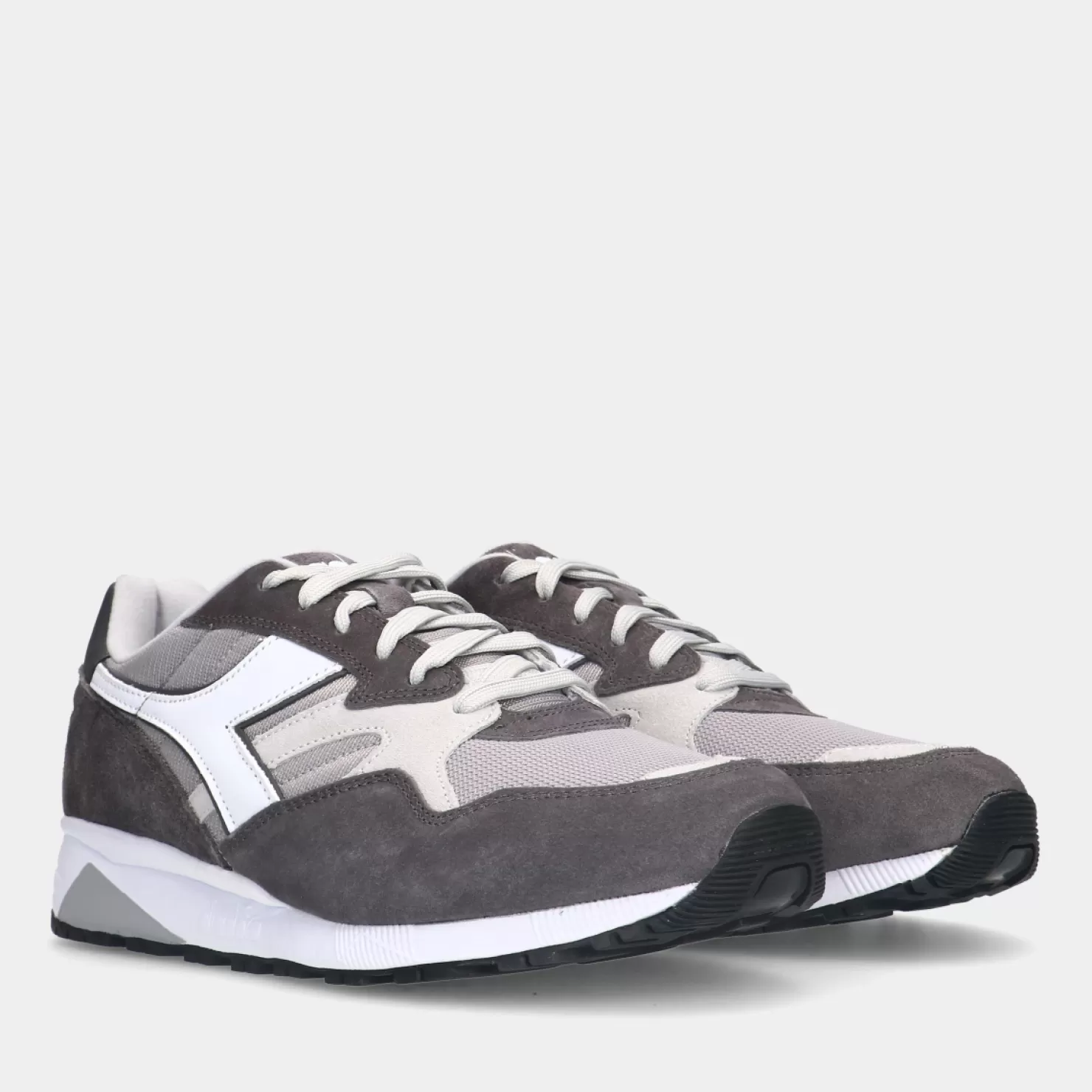 Discount Sacha Diadora N902 Dark Gull Gray Melange Heren Sneakers