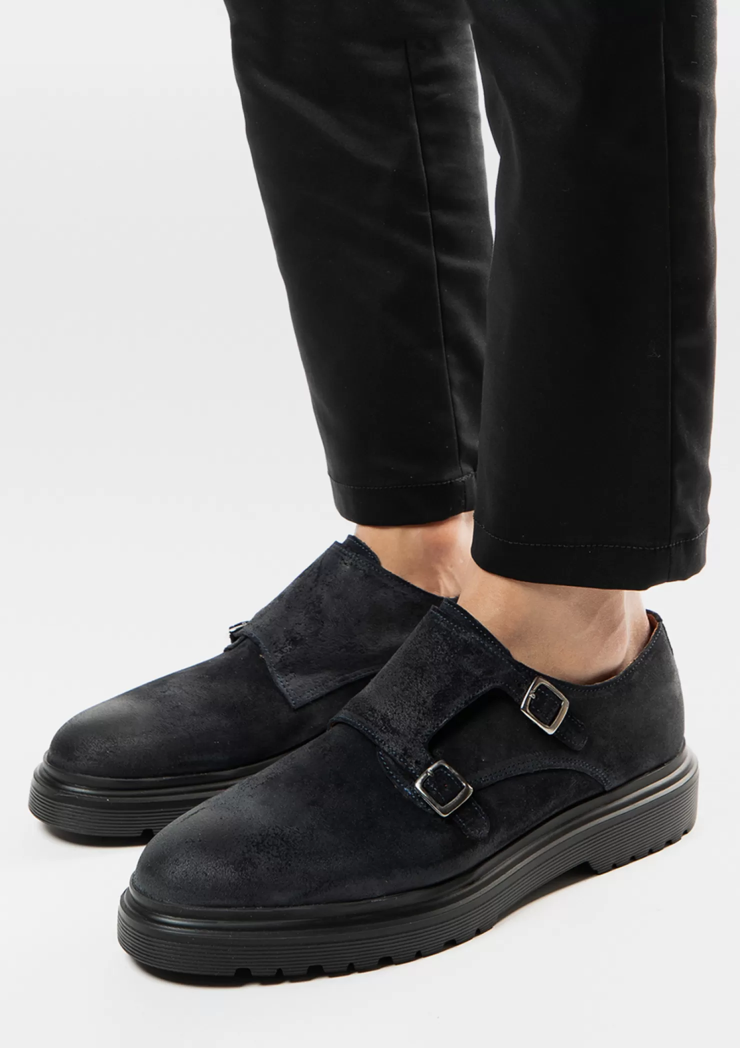 Sale Sacha Donkerblauwe Chunky Monk Sneakers