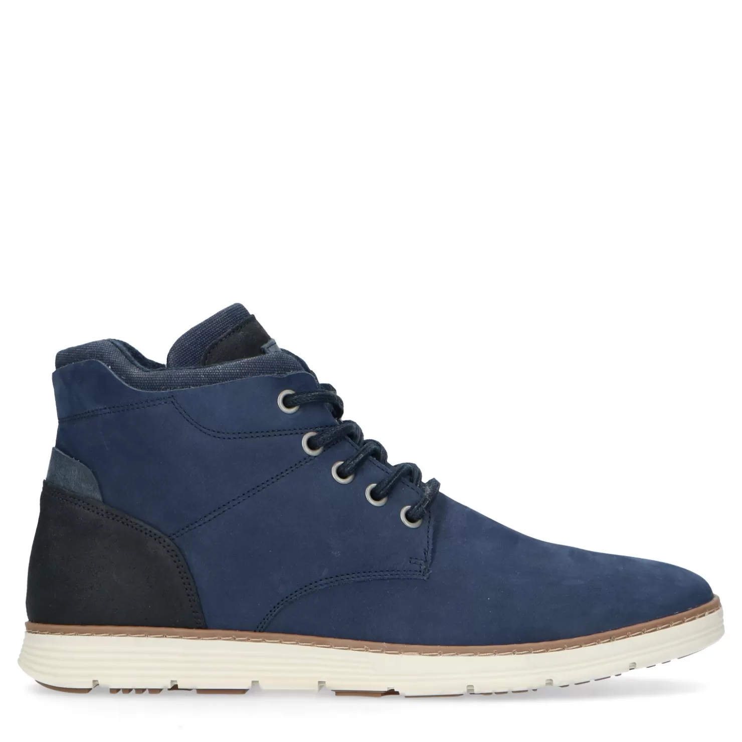 Online Sacha Donkerblauwe Nubuck Veterboots