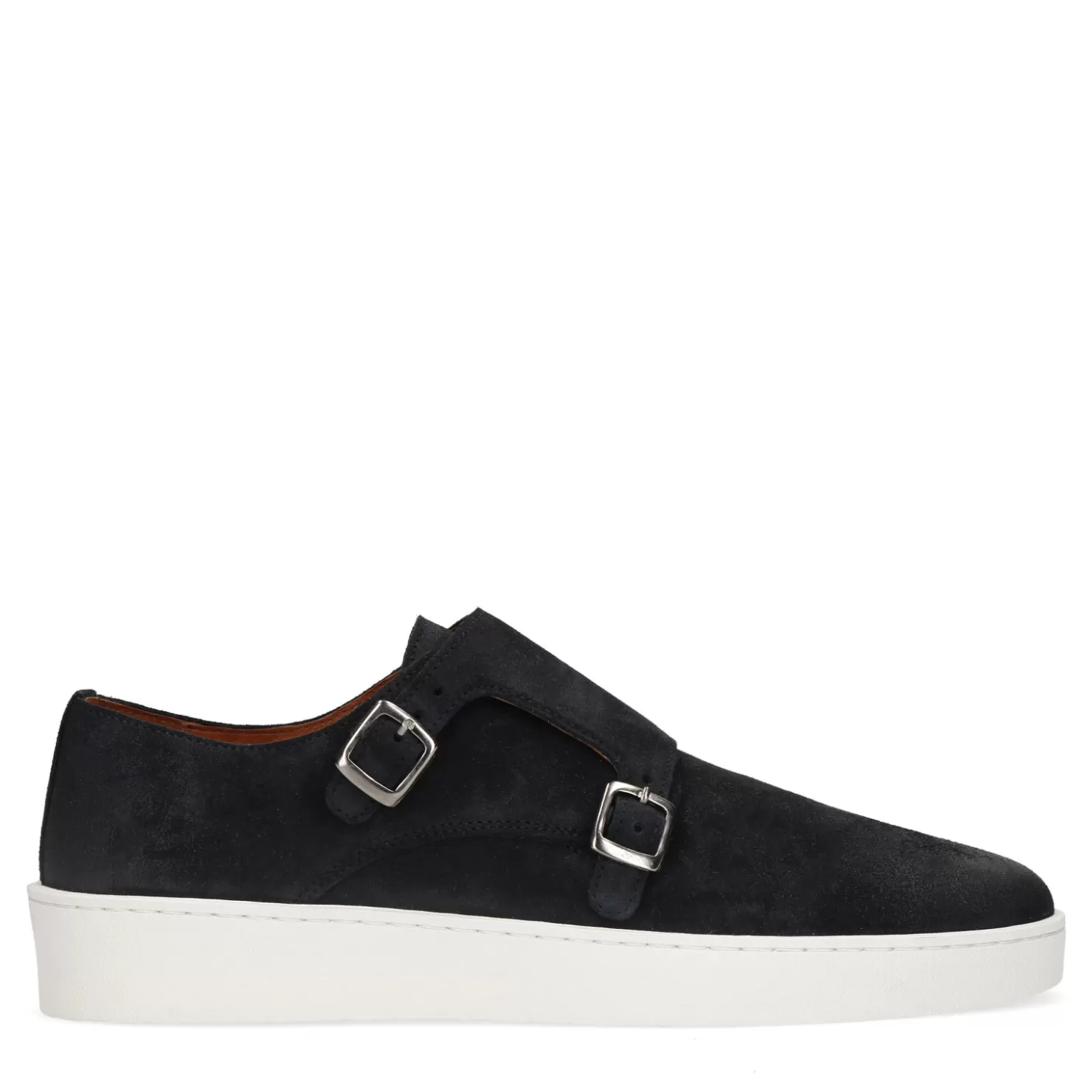 Sale Sacha Donkerblauwe Suede Monk Sneakers