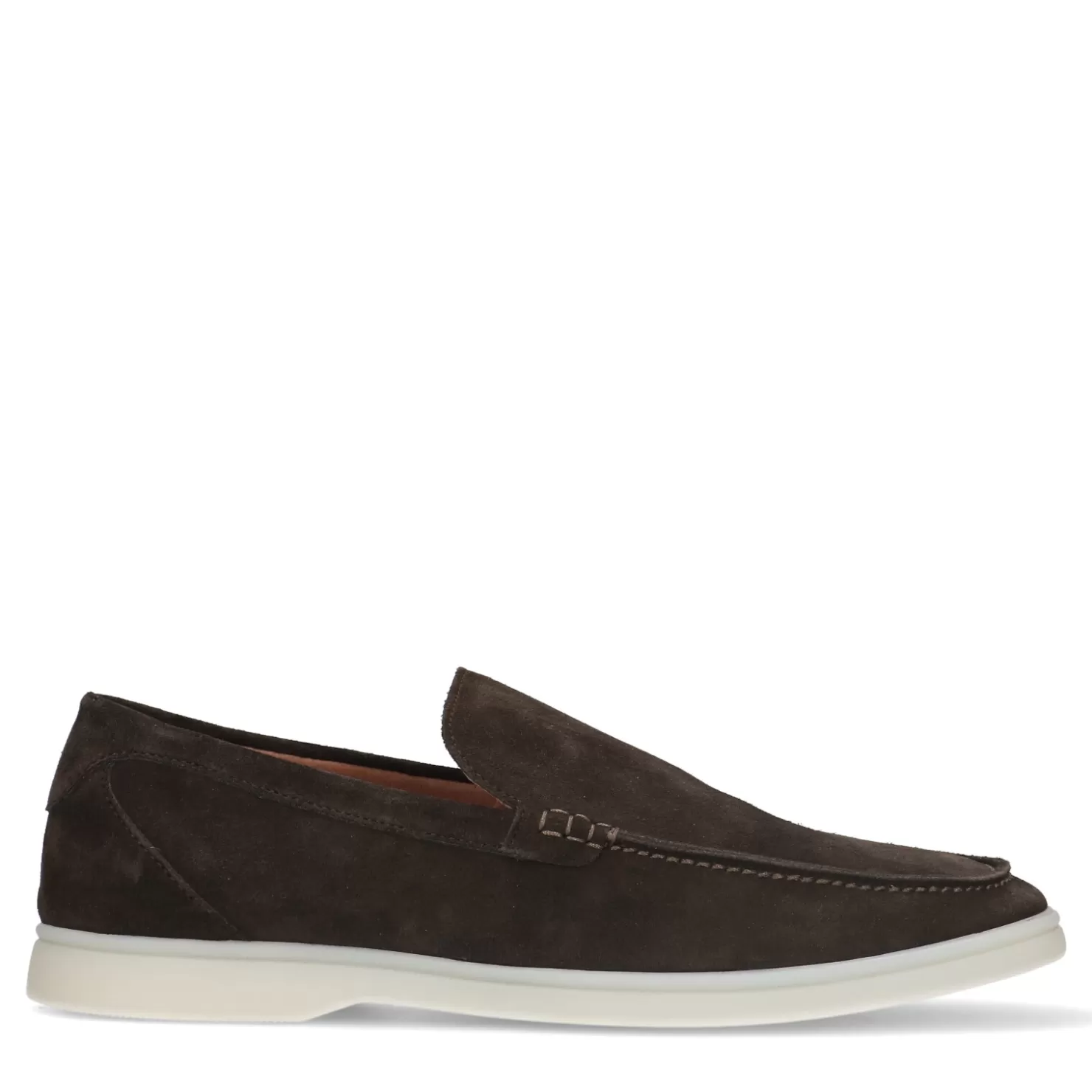 Sale Sacha Donkerbruine Suede Loafers